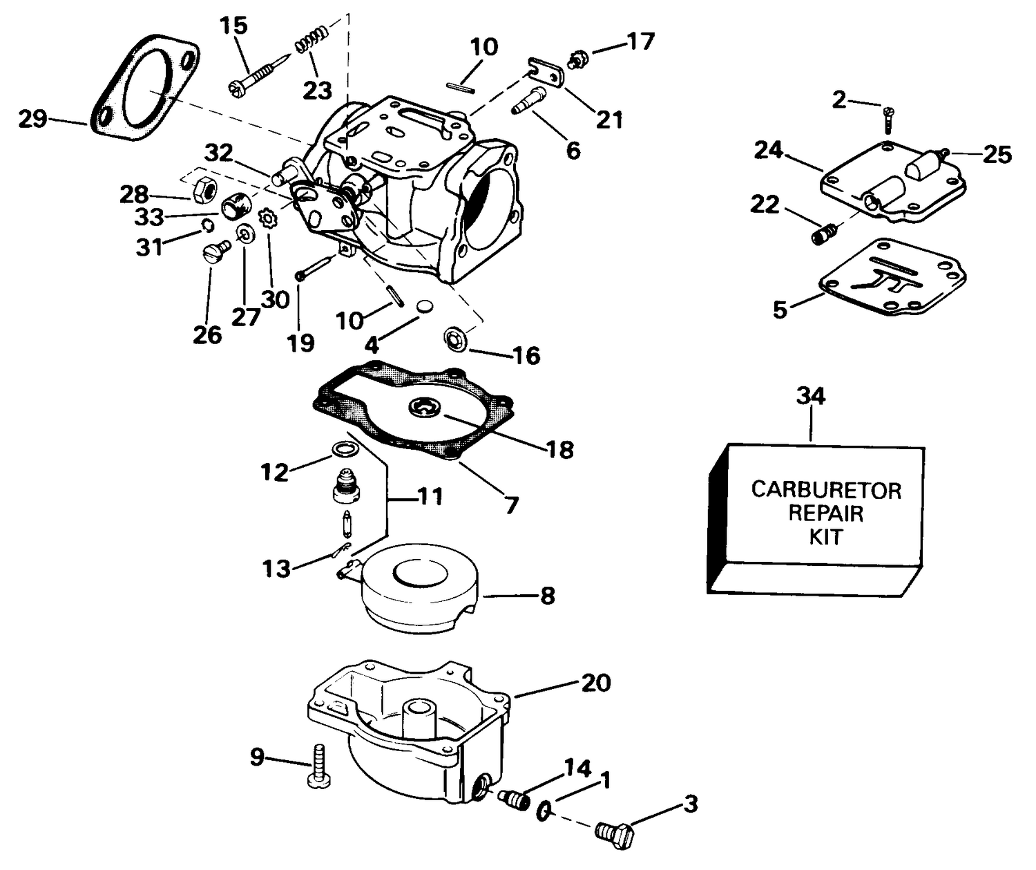 CARBURETOR -- 50, 60, 70