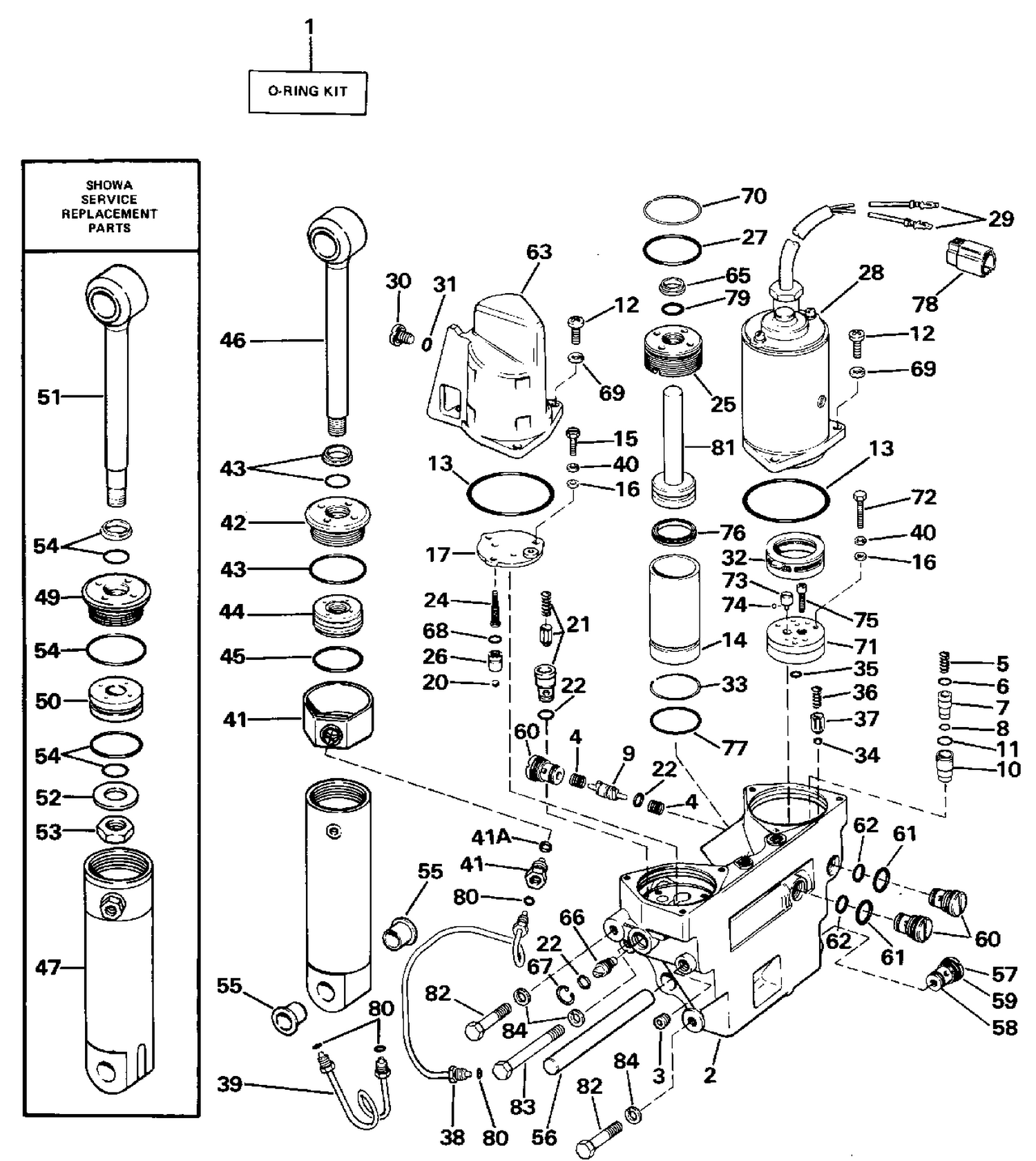 POWER TRIM/TILT HYDRAULIC ASSEMBLY