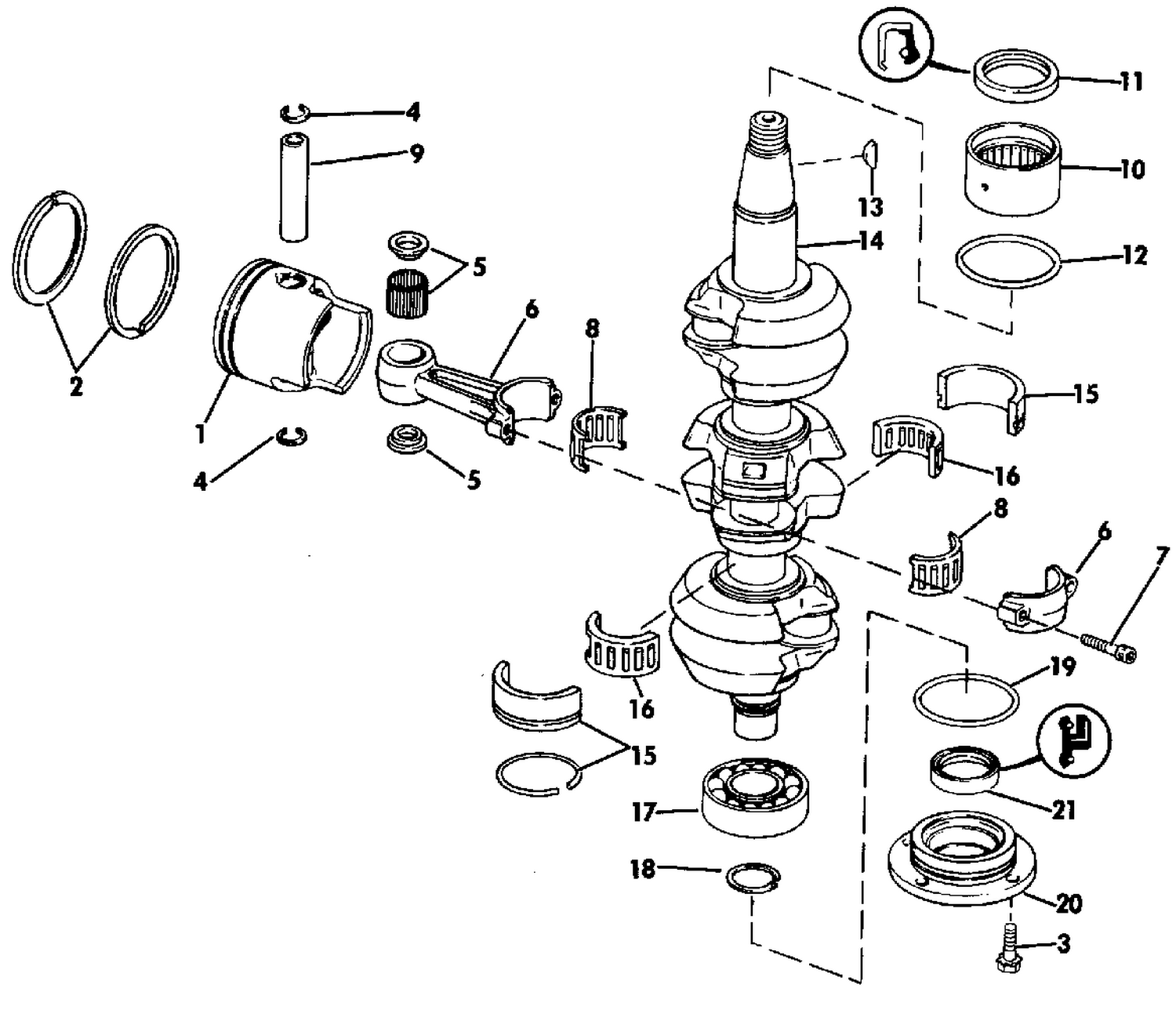 CRANKSHAFT & PISTON