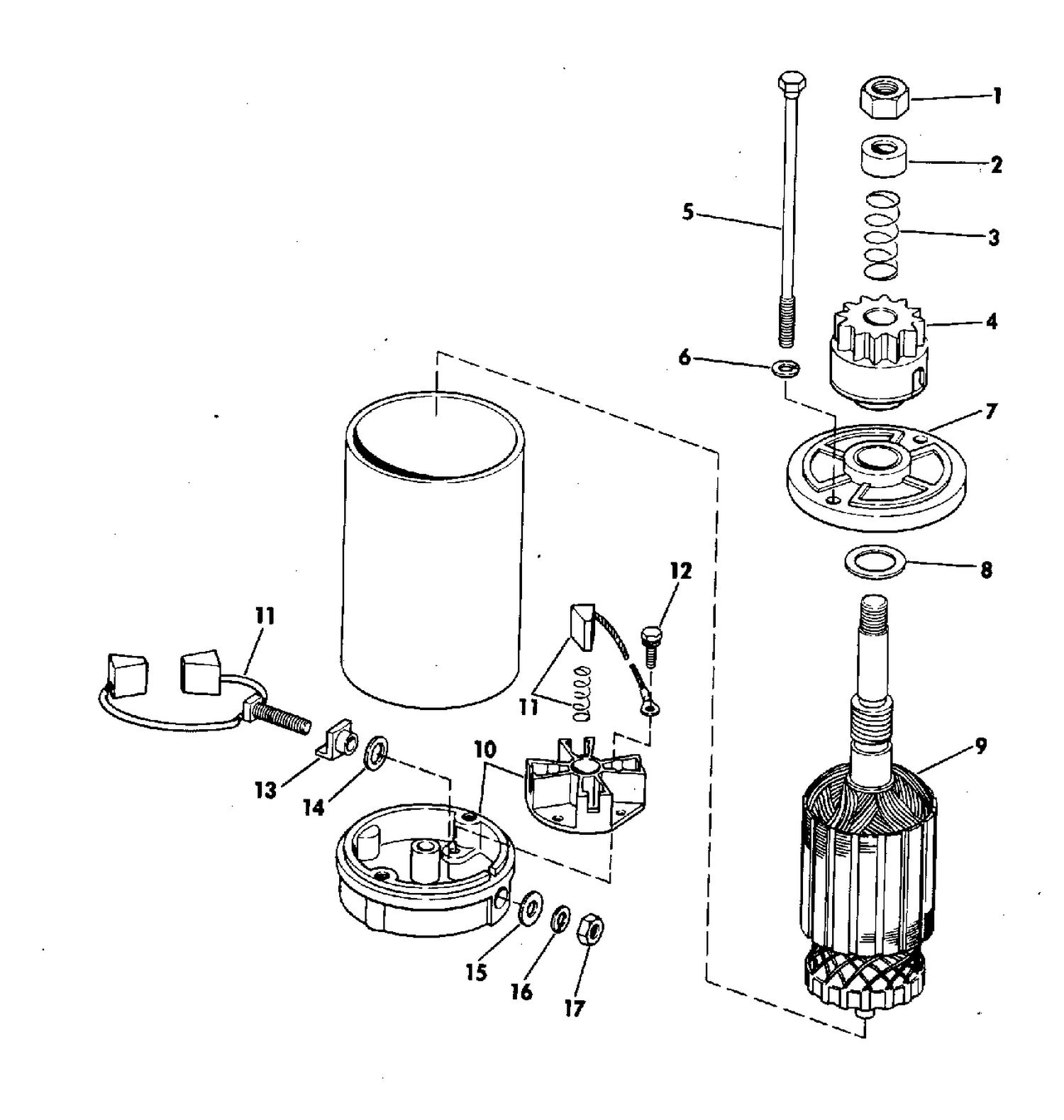 ELECTRIC STARTER AMERICAN BOSCH SMH 12B43