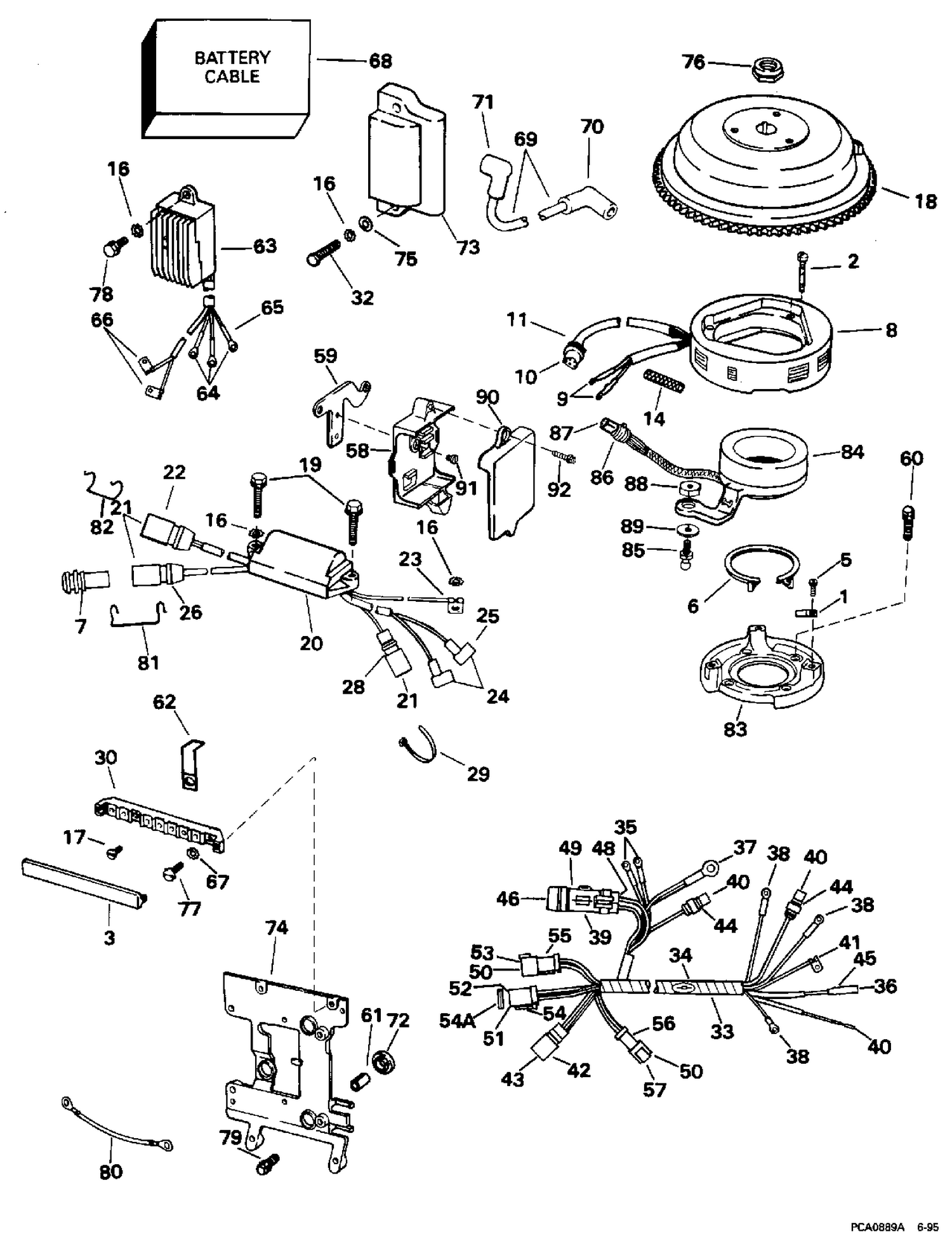 IGNITION SYSTEM - ELECTRIC START 40TE MODELS