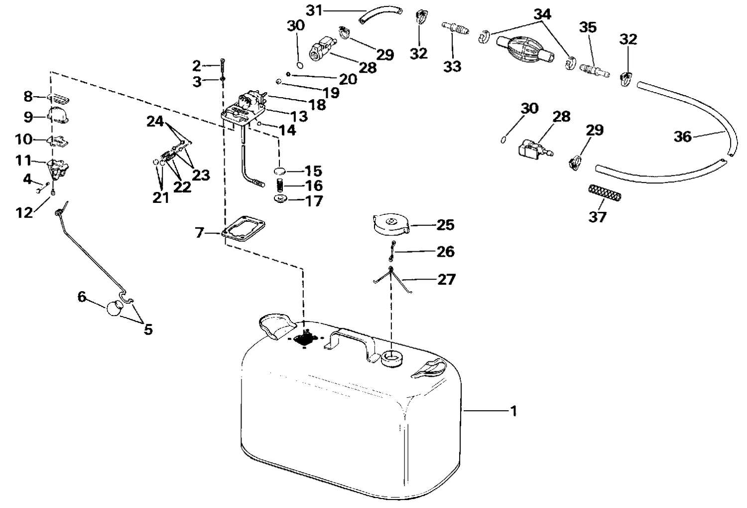 FUEL TANK WITH GAUGE