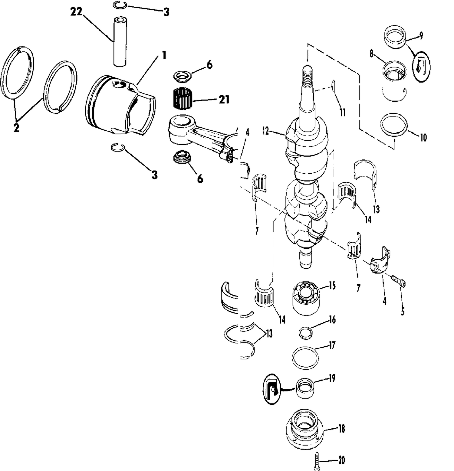 CRANKSHAFT & PISTON