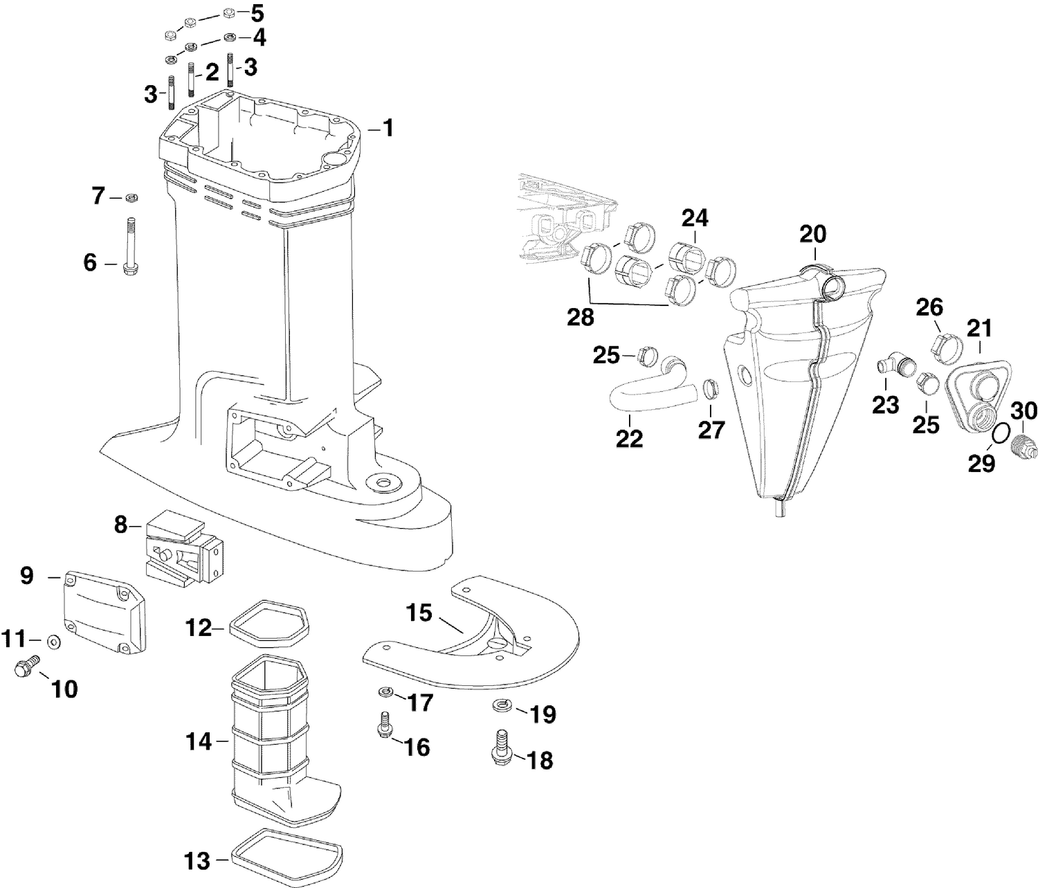 EXHAUST HOUSING & MUFFLER