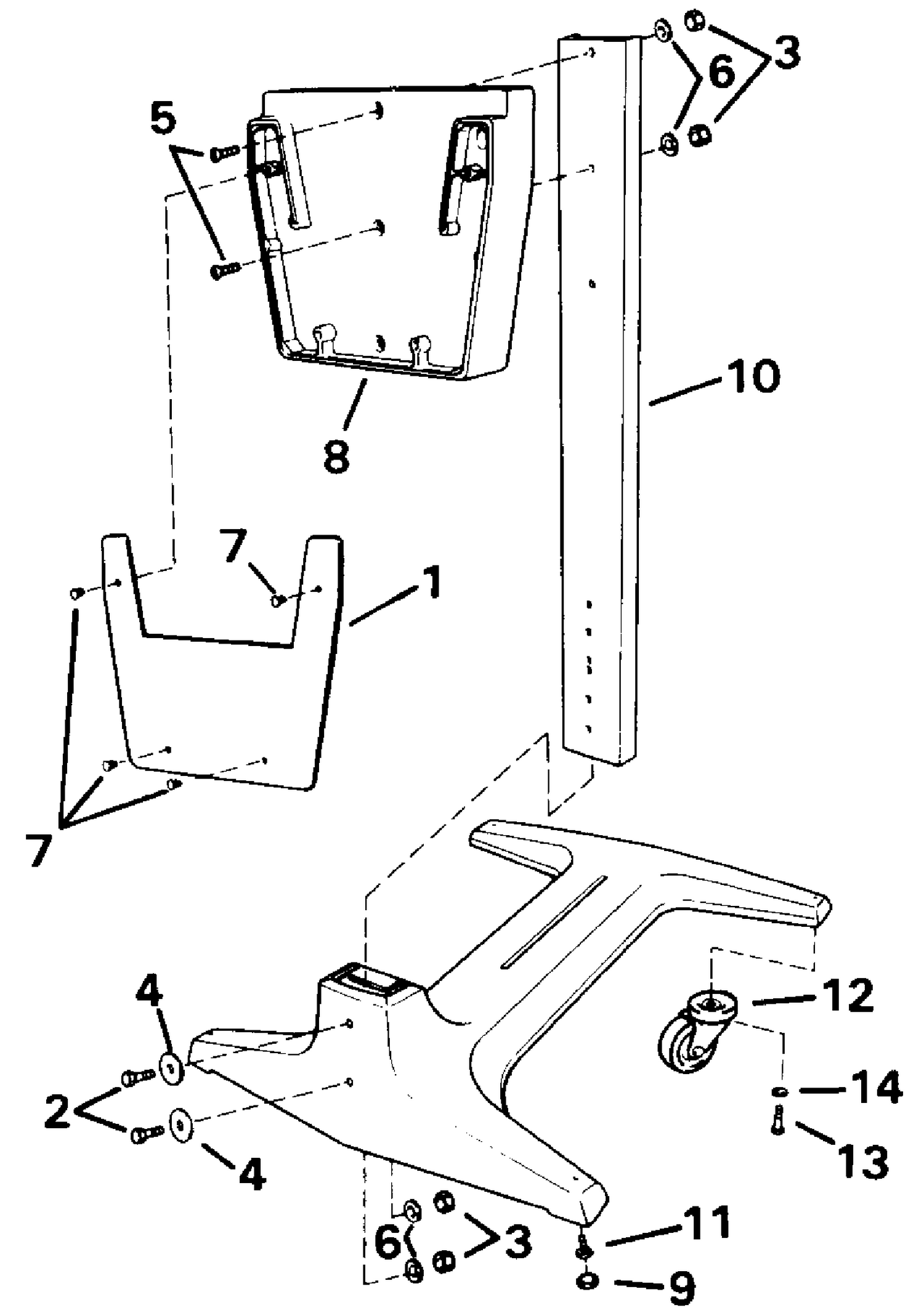 ENGINE DISPLAY STAND - 40 THRU V6