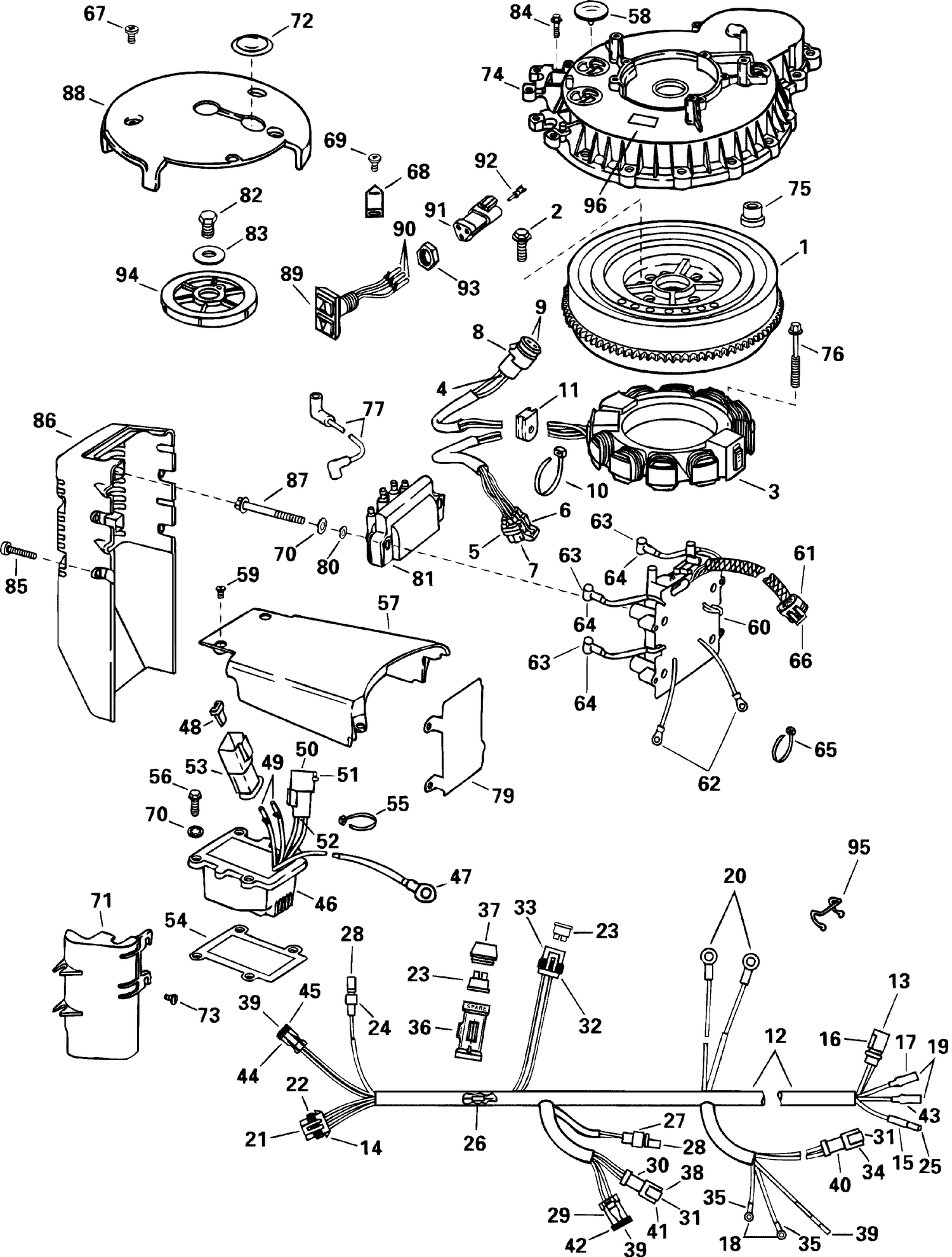 IGNITION SYSTEM - 105WP MODELS