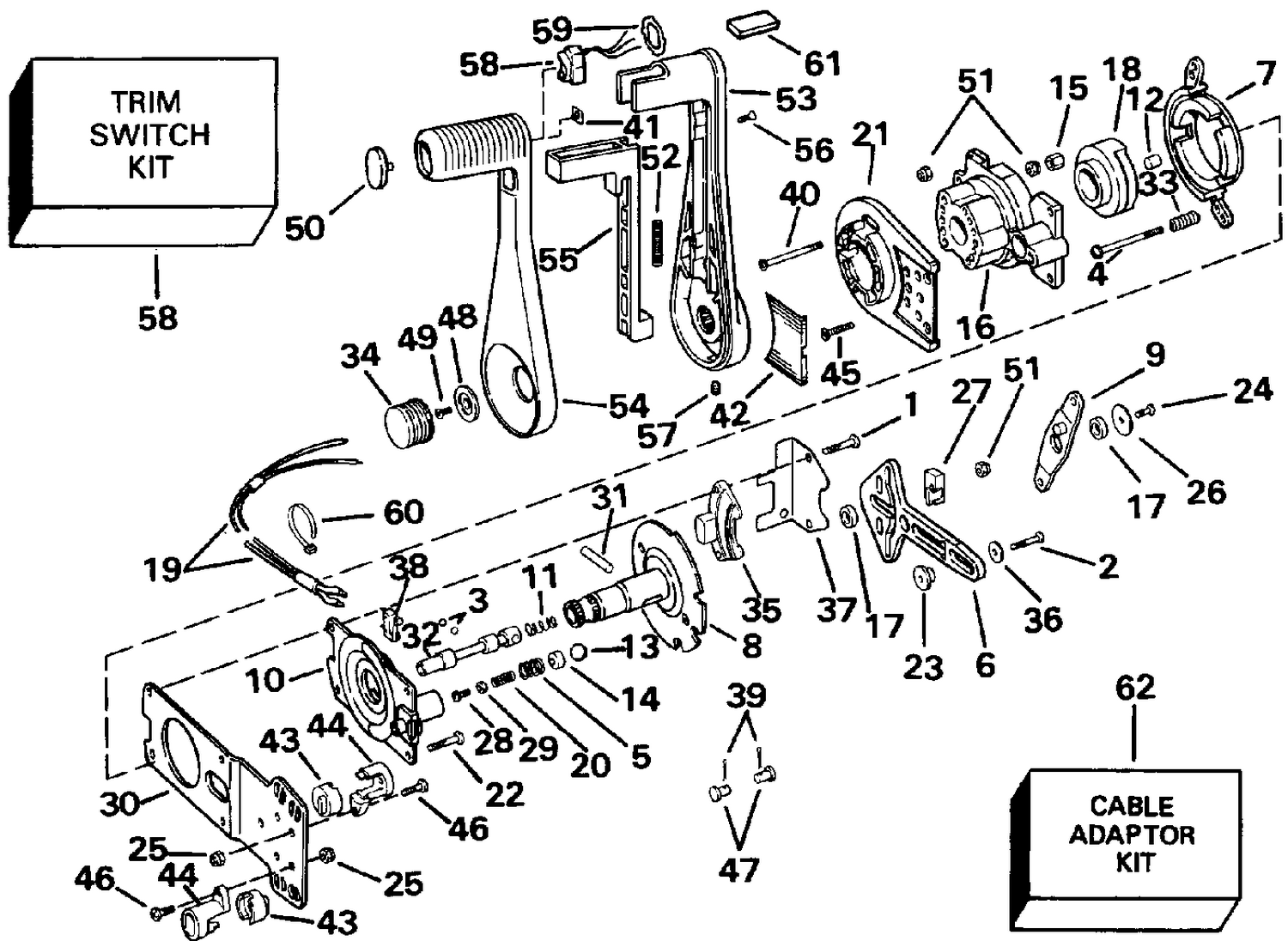 REMOTE CONTROL - CONCEALED SIDE MOUNT