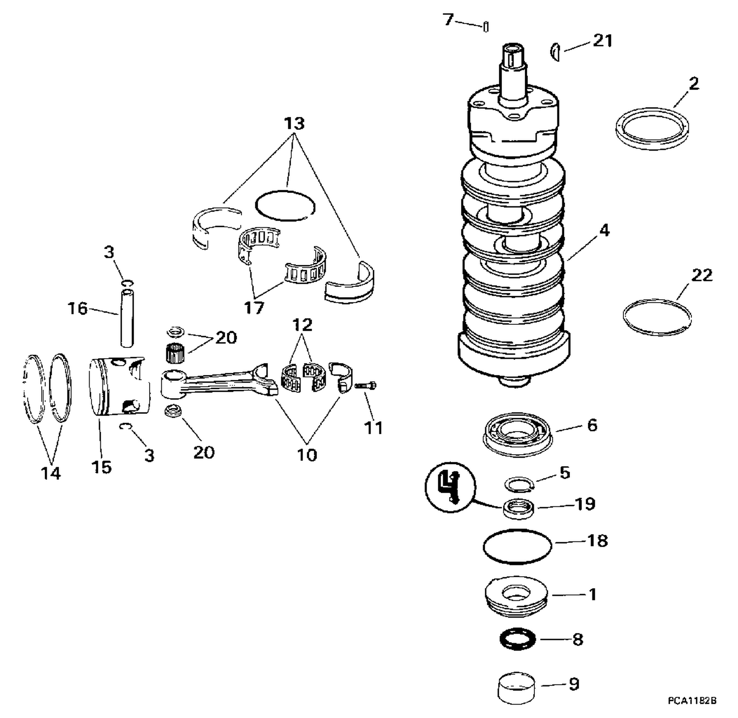 CRANKSHAFT & PISTON