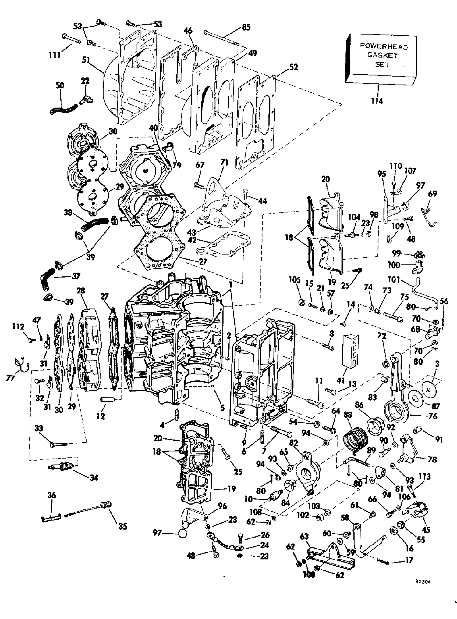 CYLINDER AND CRANKCASE