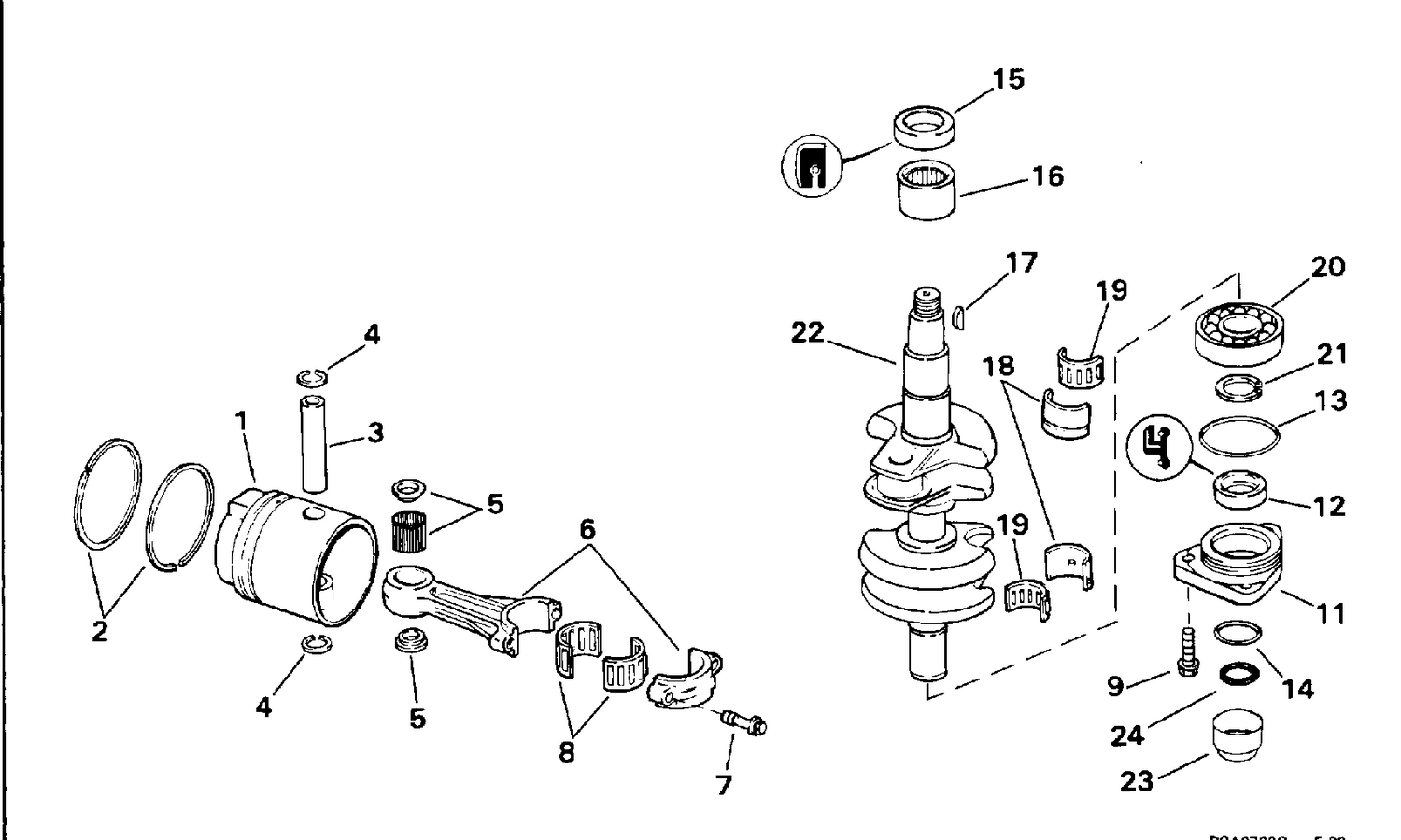 CRANKSHAFT & PISTON
