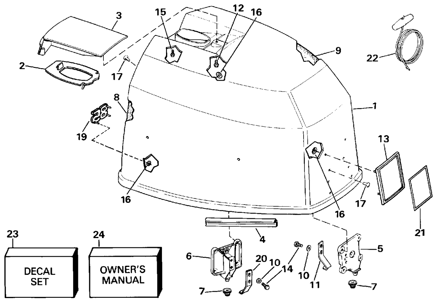 ENGINE COVER - EVINRUDE