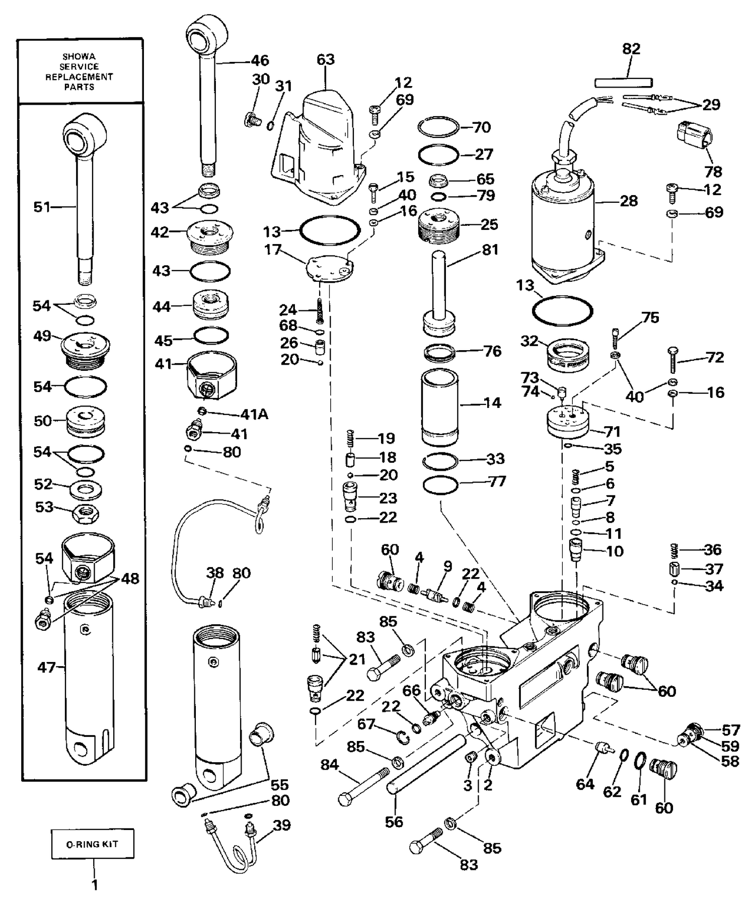 POWER TRIM/TILT HYDRAULIC ASSEMBLY