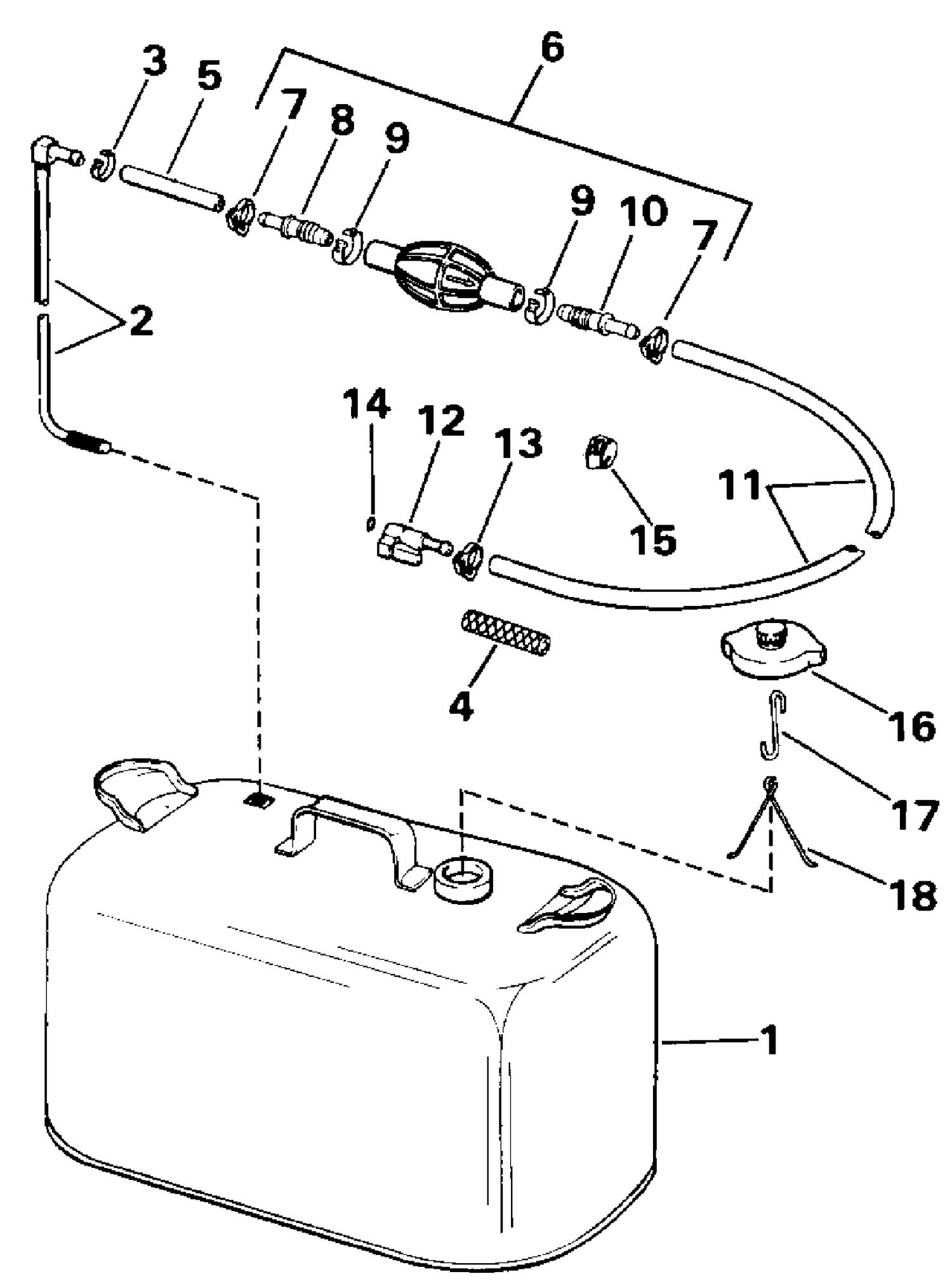 FUEL TANK WITHOUT GAUGE