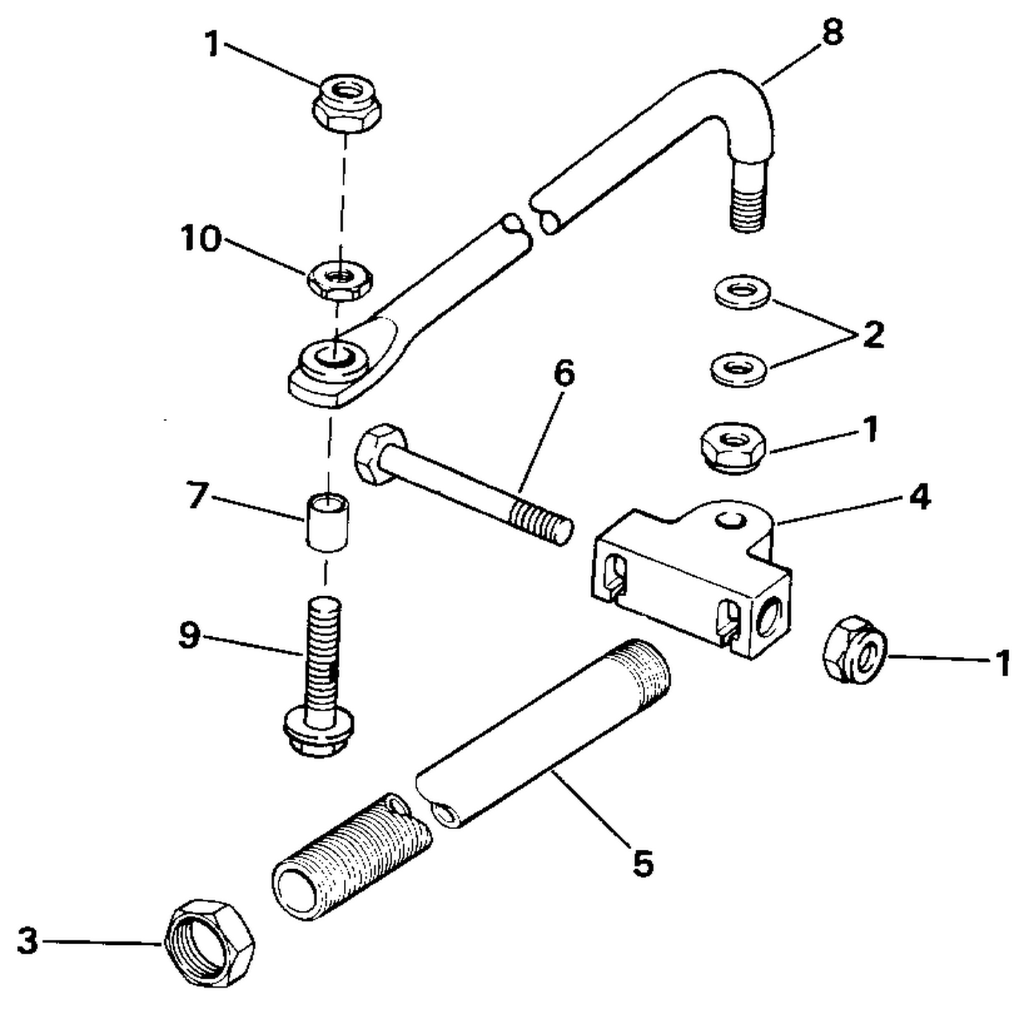 DUAL CABLE STEERING CONN. KIT - PARALLEL ENTRY STL MODELS