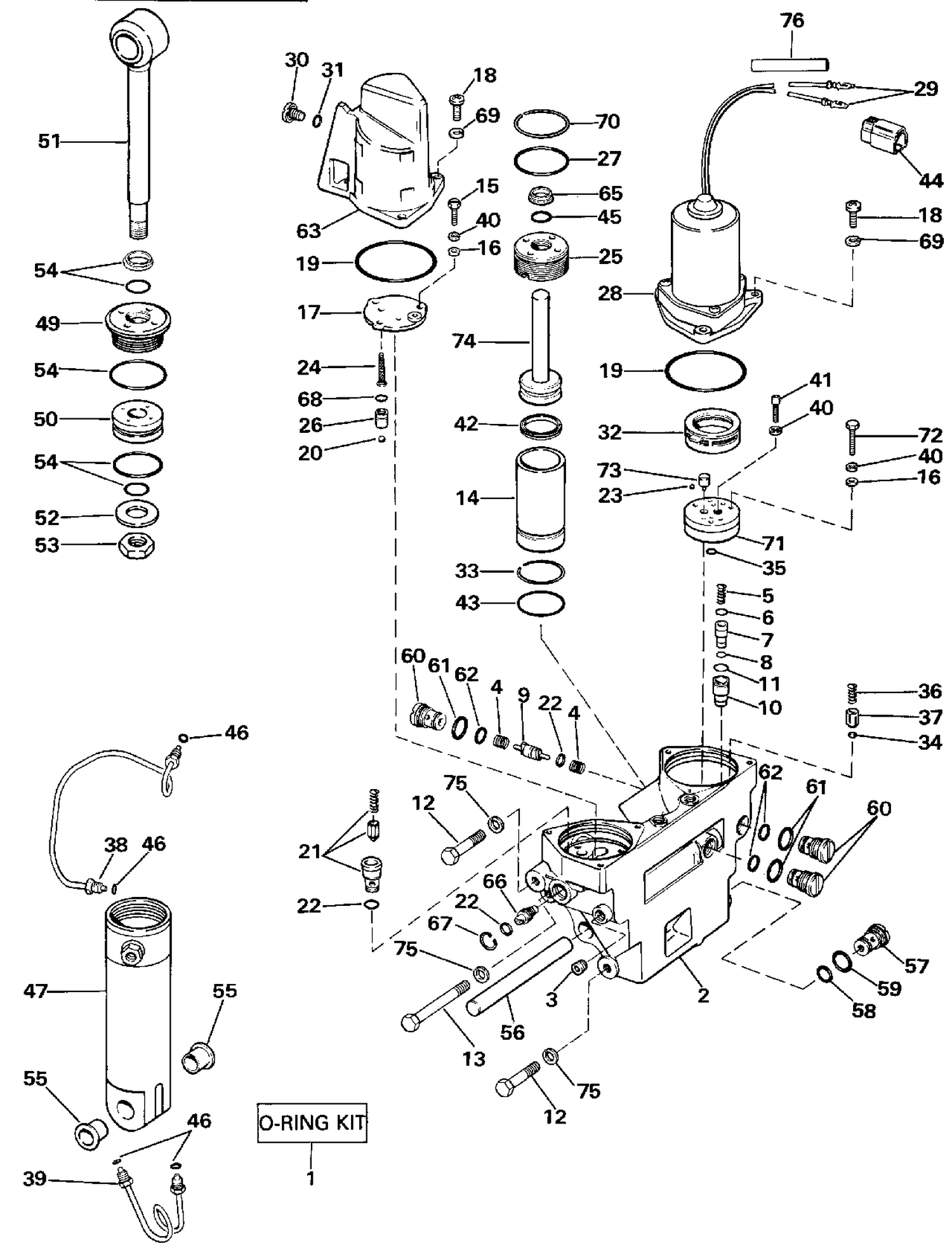 POWER TRIM/TILT HYDRAULIC ASSEMBLY