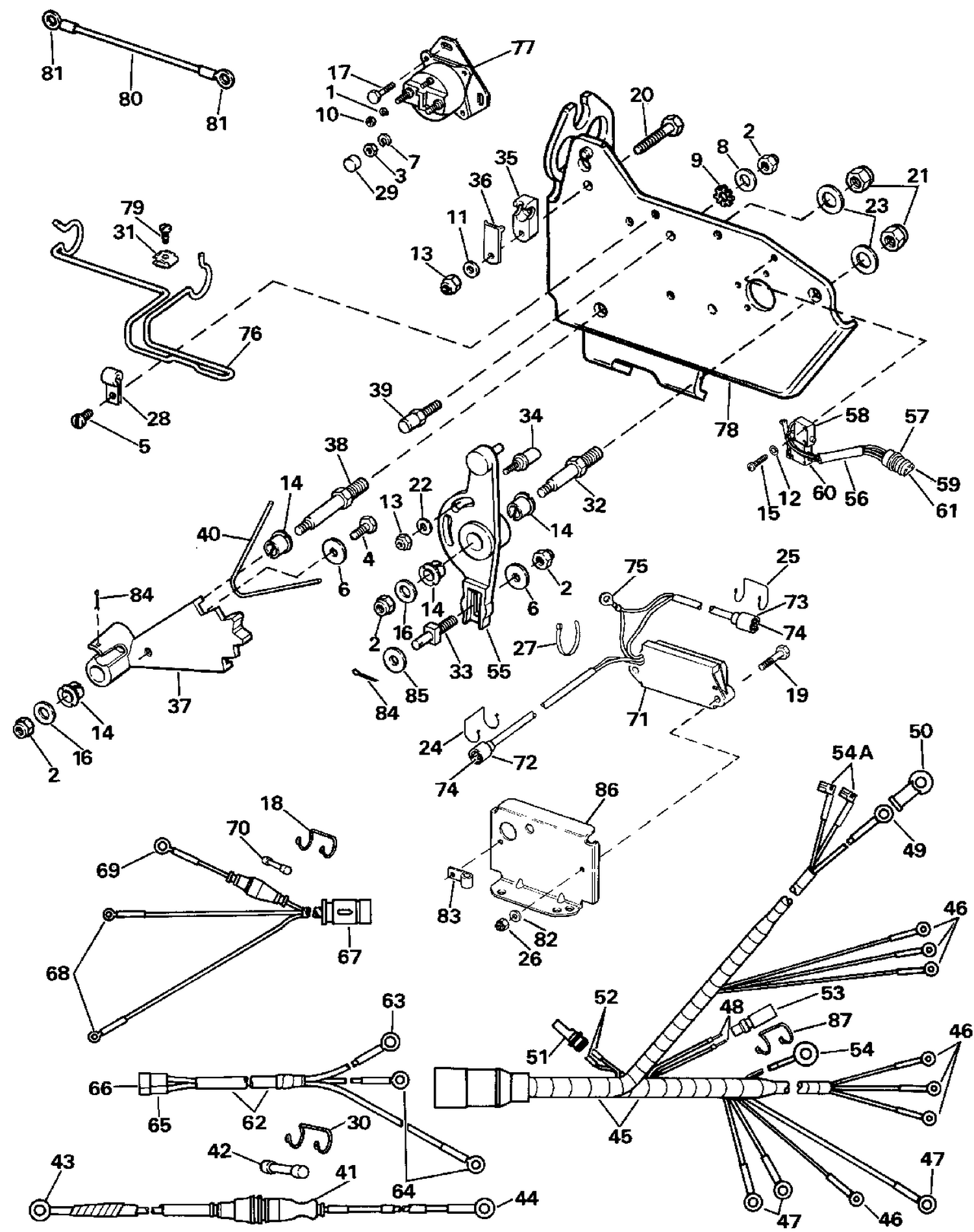 WIRE HARNESS, BRACKET & SOLENOID