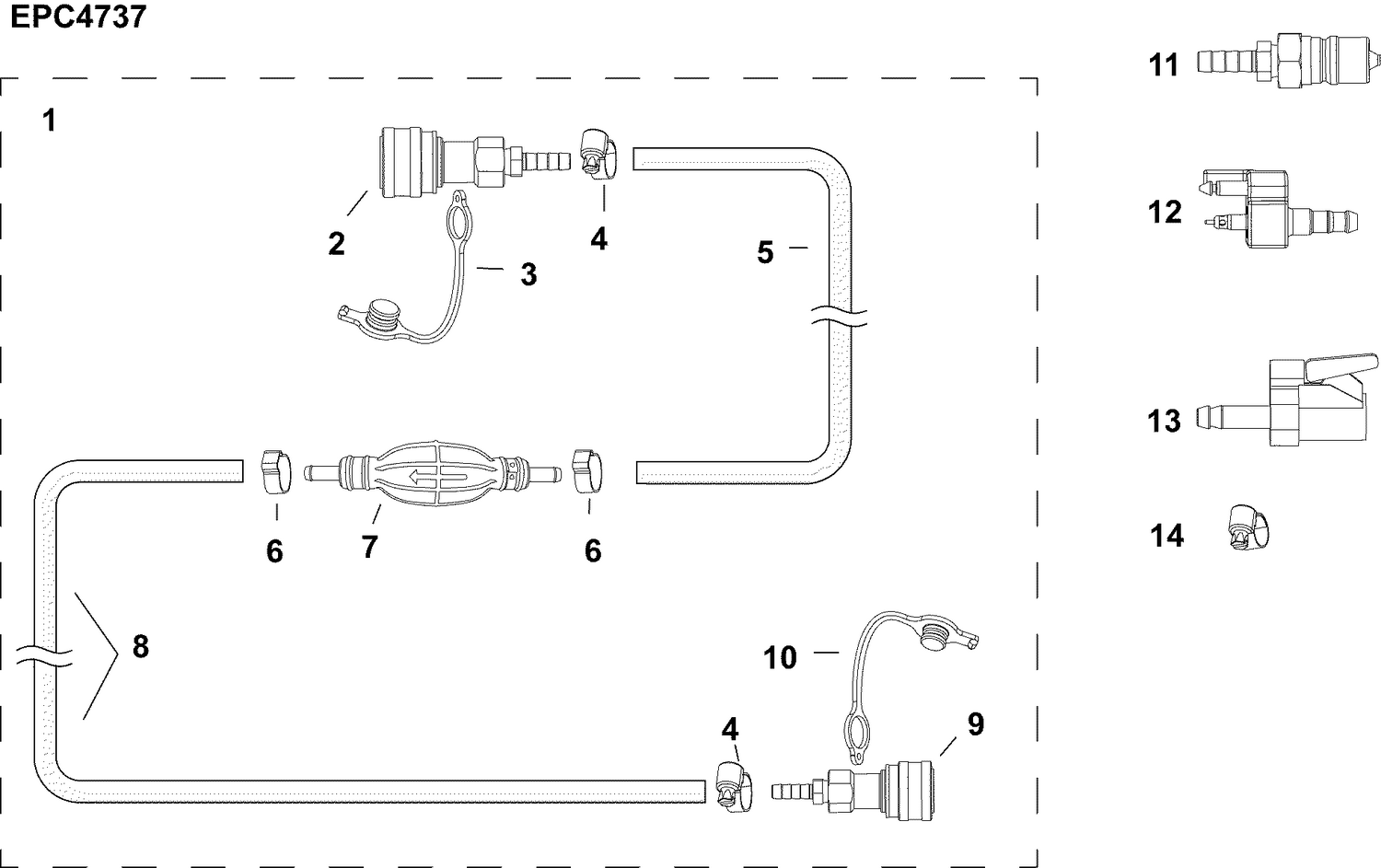 03-0_FUEL HOSE & PRIMER BULB ASSY