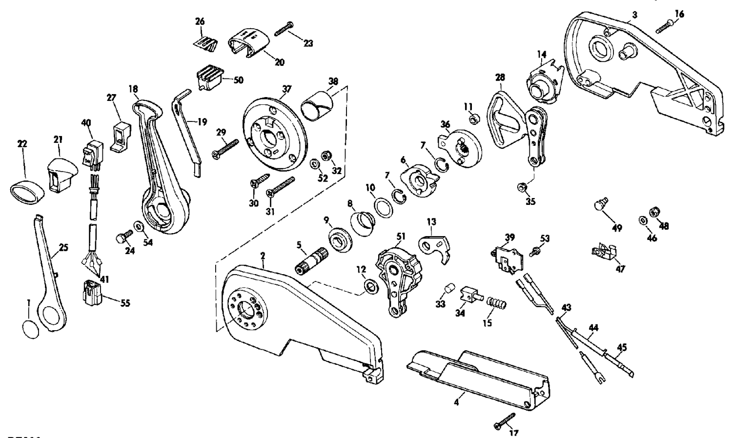 REMOTE CONTROL ASSEMBLY - CONCEALED SIDE MOUNT