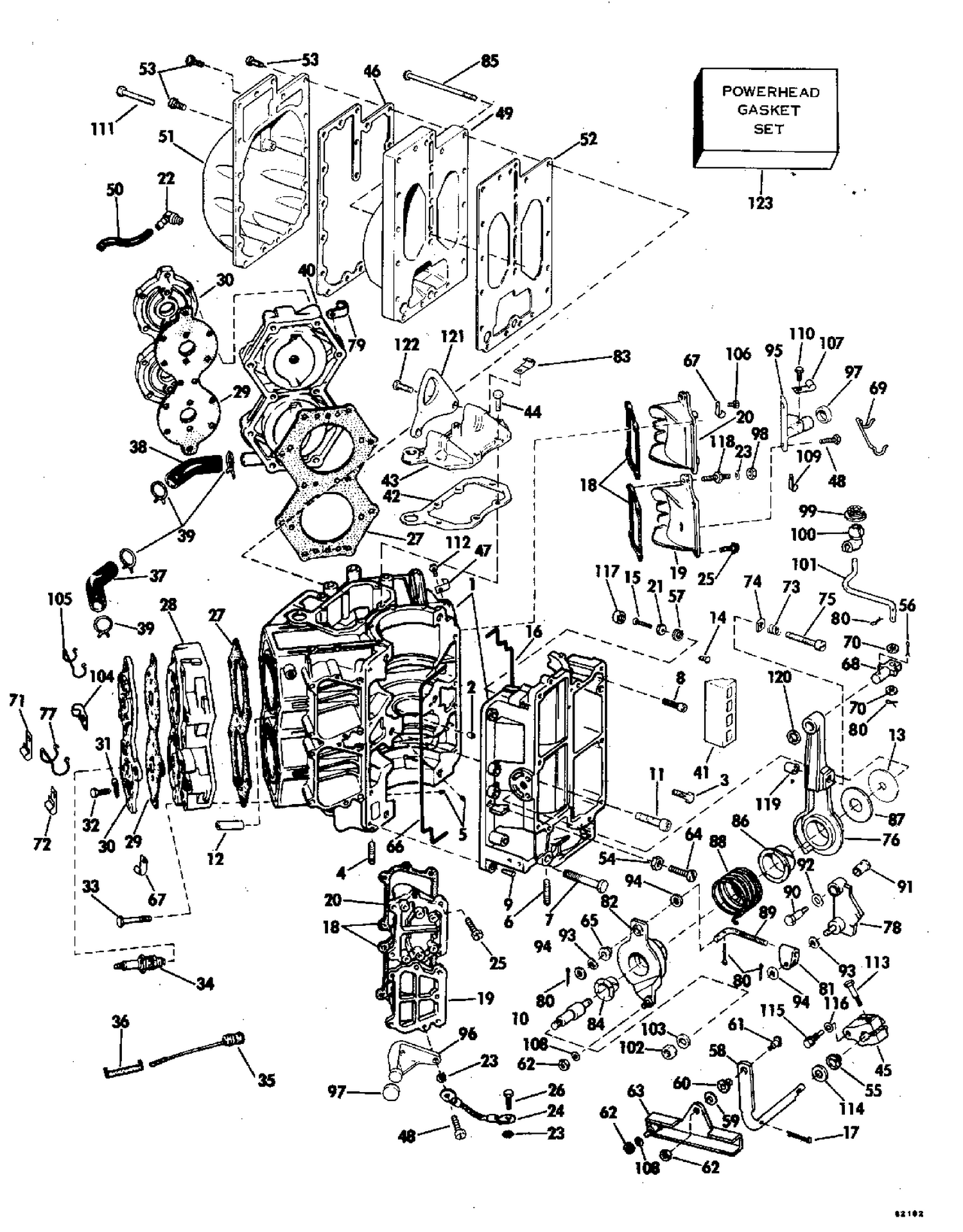 CYLINDER AND CRANKCASE