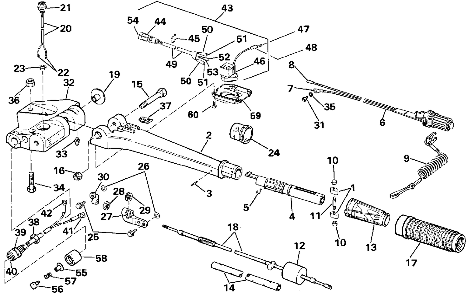 STEERING HANDLE - 60TTL ONLY