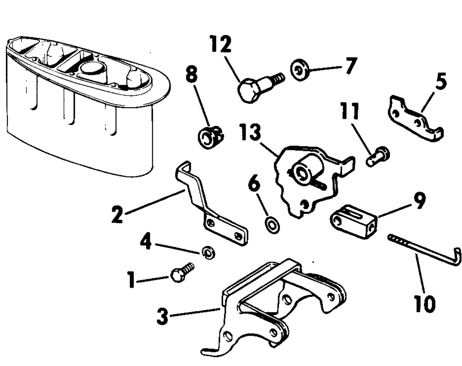 REVERSE THRUST KIT 9.9, 15 LONG MODELS ONLY