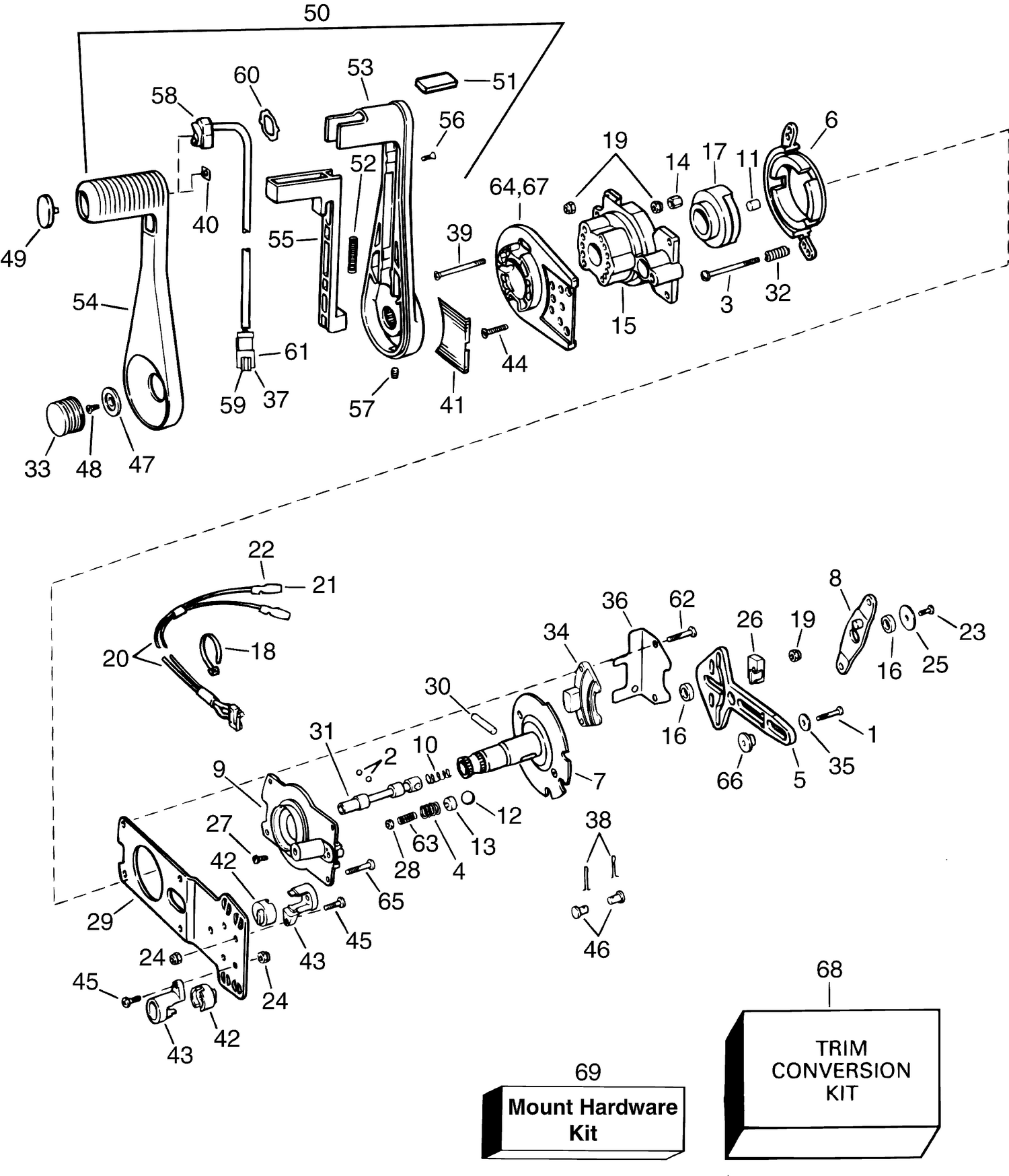 REMOTE CONTROL - CONCEALED SIDE MOUNT