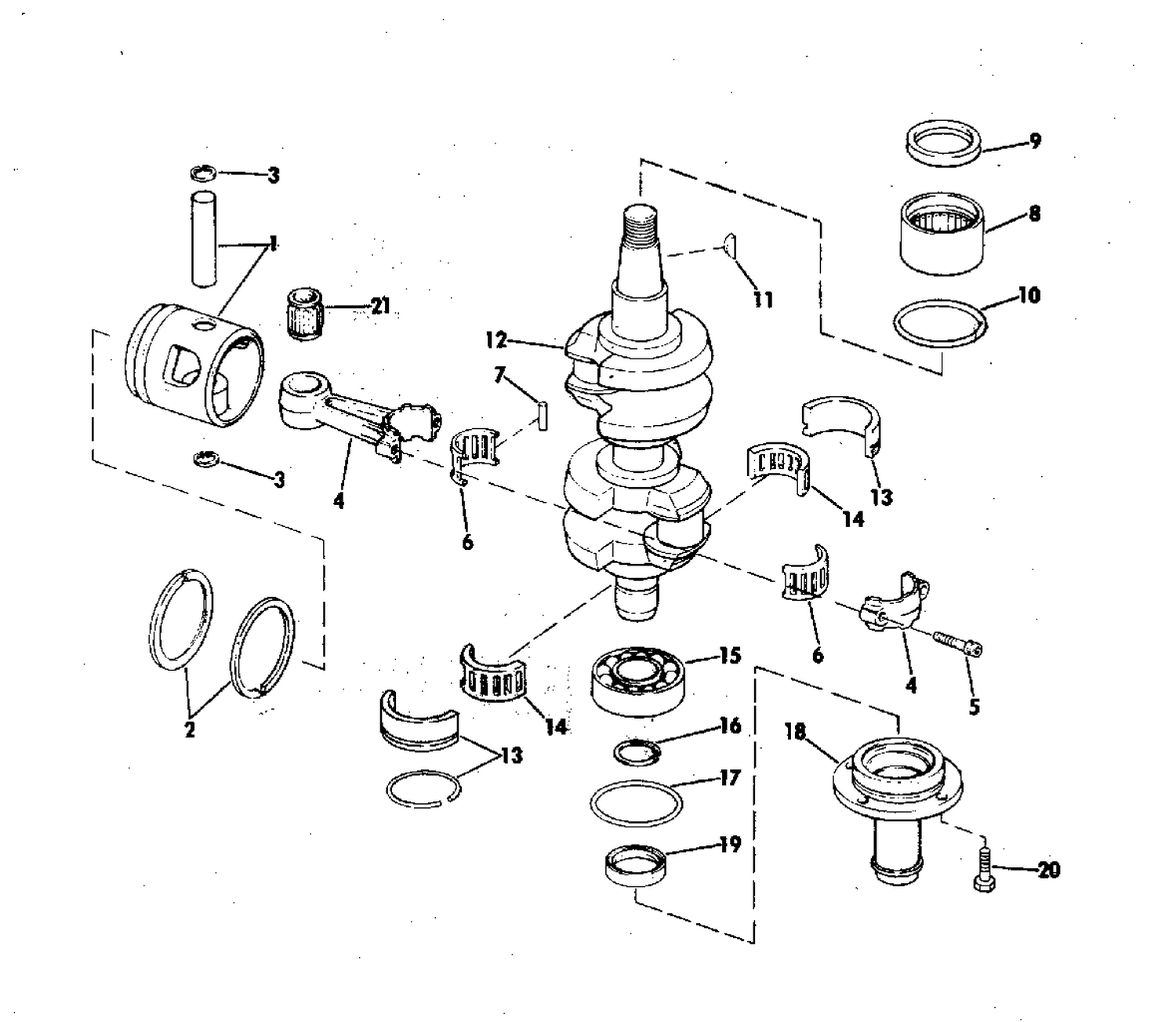 CRANKSHAFT & PISTON
