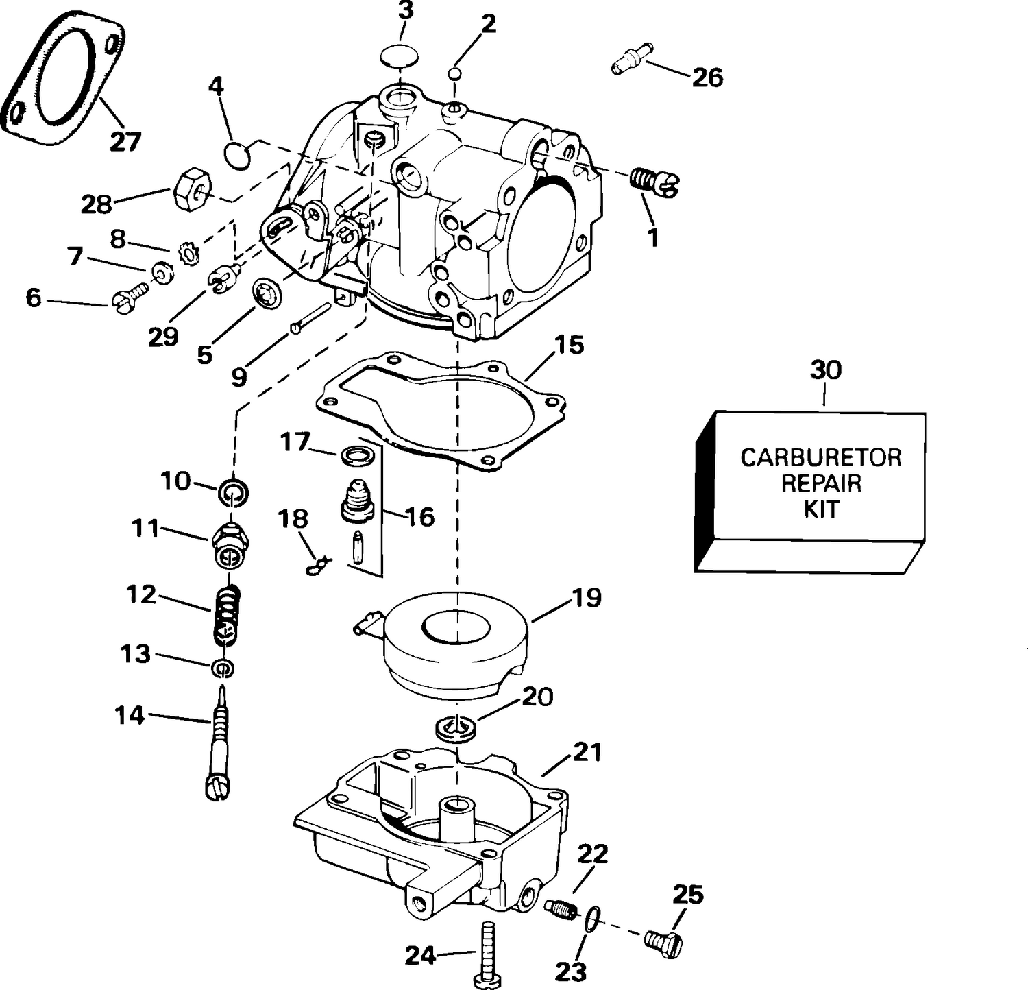 CARBURETOR 25HP