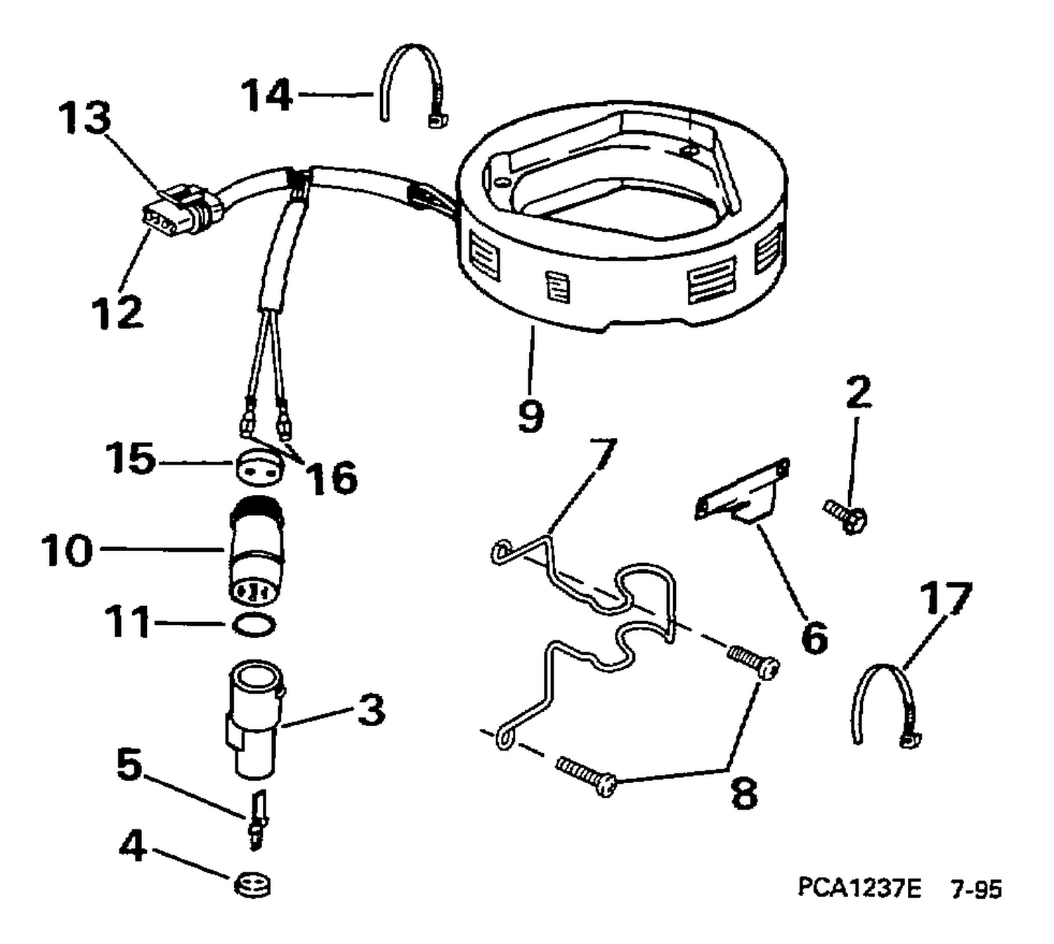 AC LIGHTING KIT - 9.9, 15 (4-STROKE) & 25, 35 (3-CYLINDER)