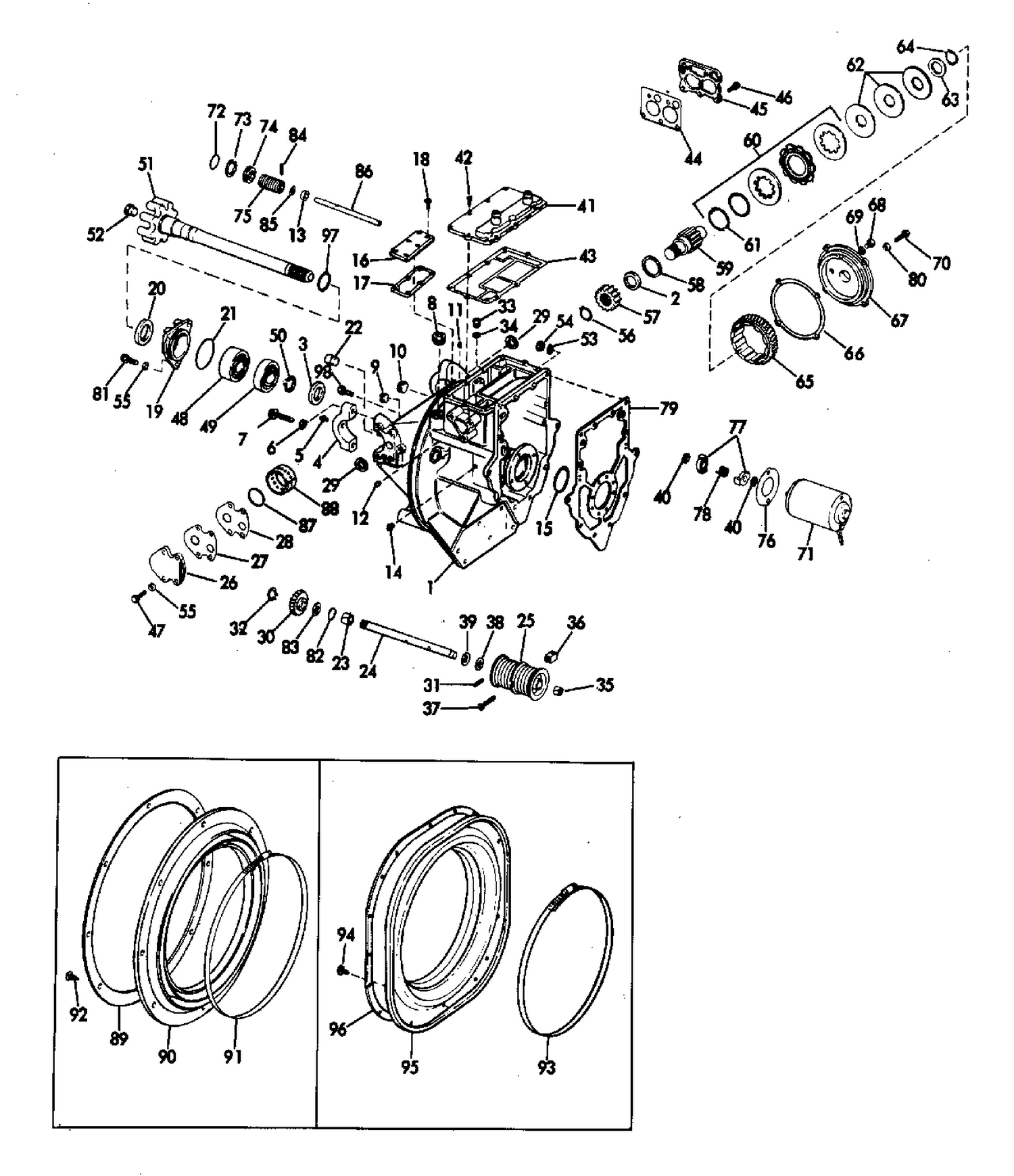 INTERMEDIATE HOUSING GROUP 90 HP ALL MODELS 120,155, 215 EX