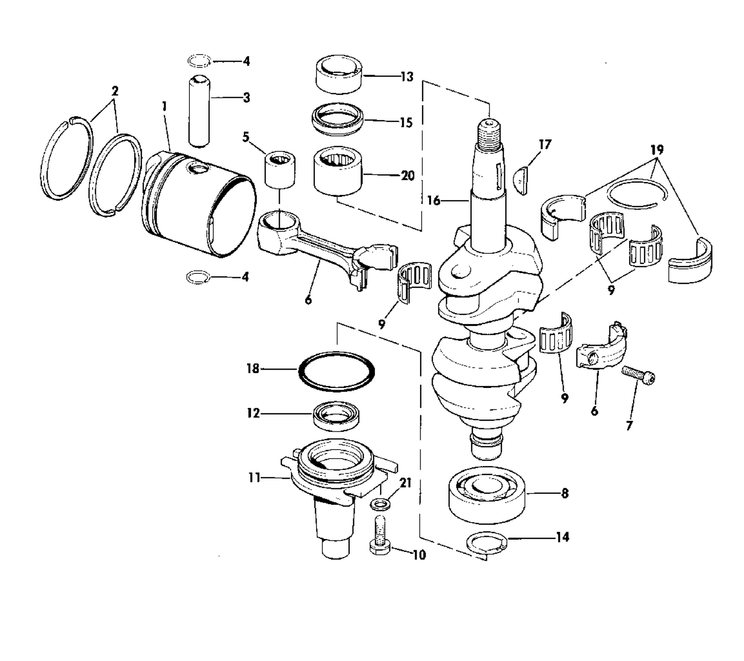 CRANKSHAFT & PISTON
