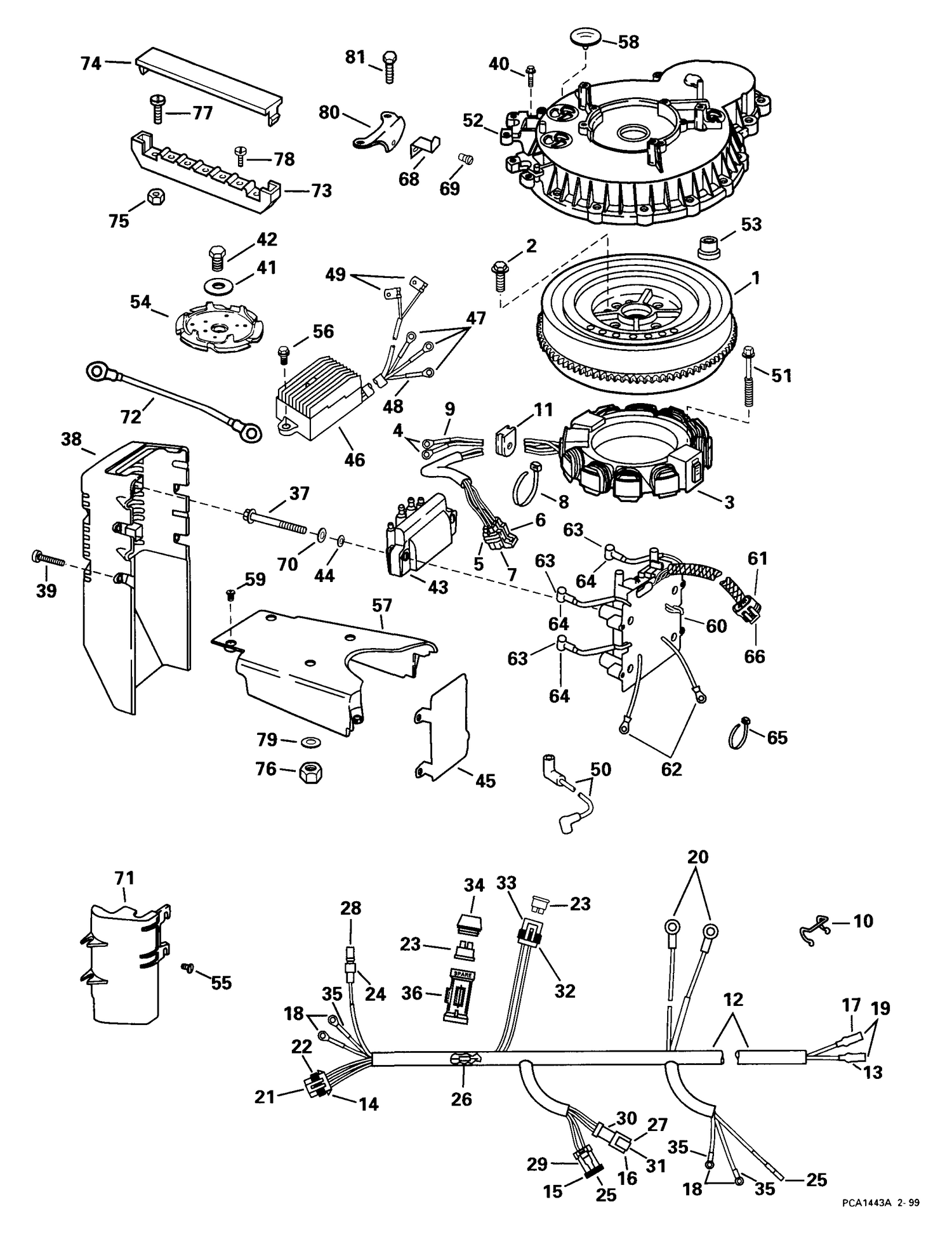 IGNITION SYSTEM -- 105WE MODELS