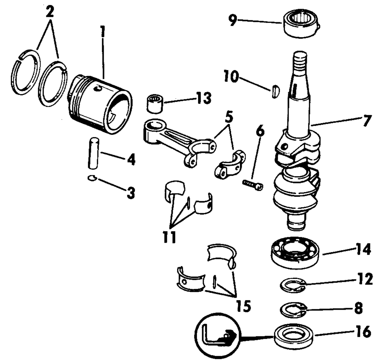 CRANKSHAFT & PISTON