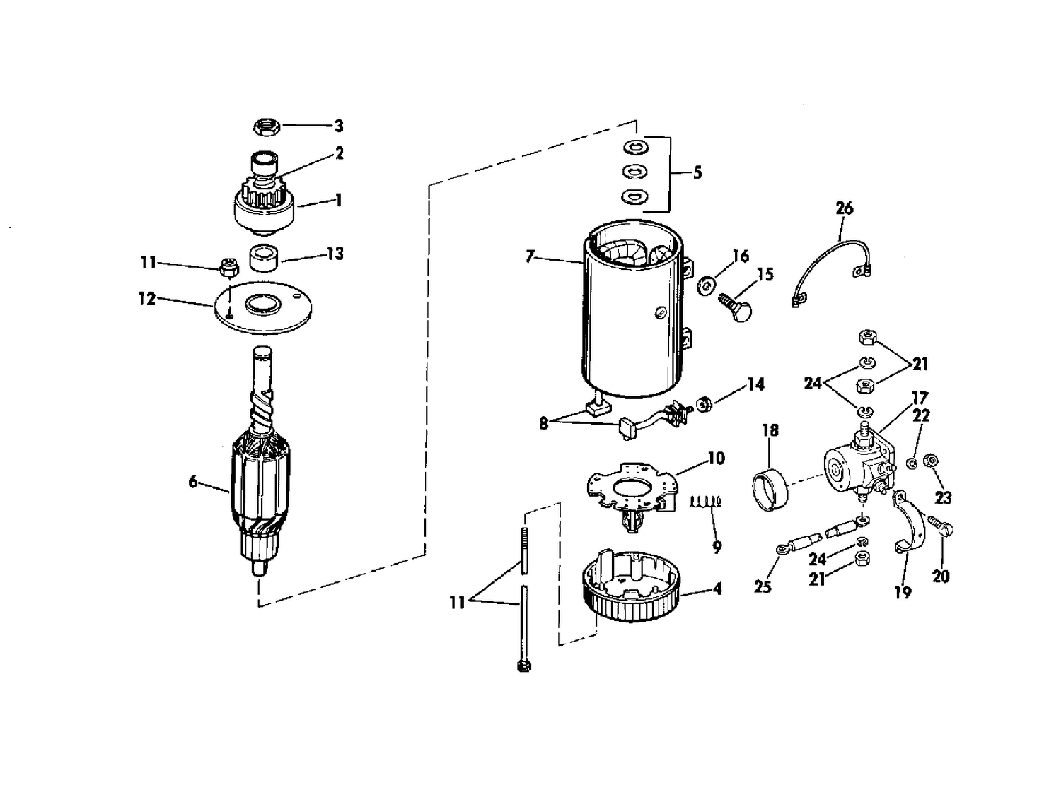 ELECTRIC STARTER & SOLENOID PRESTOLITE MODELS MGD-4110