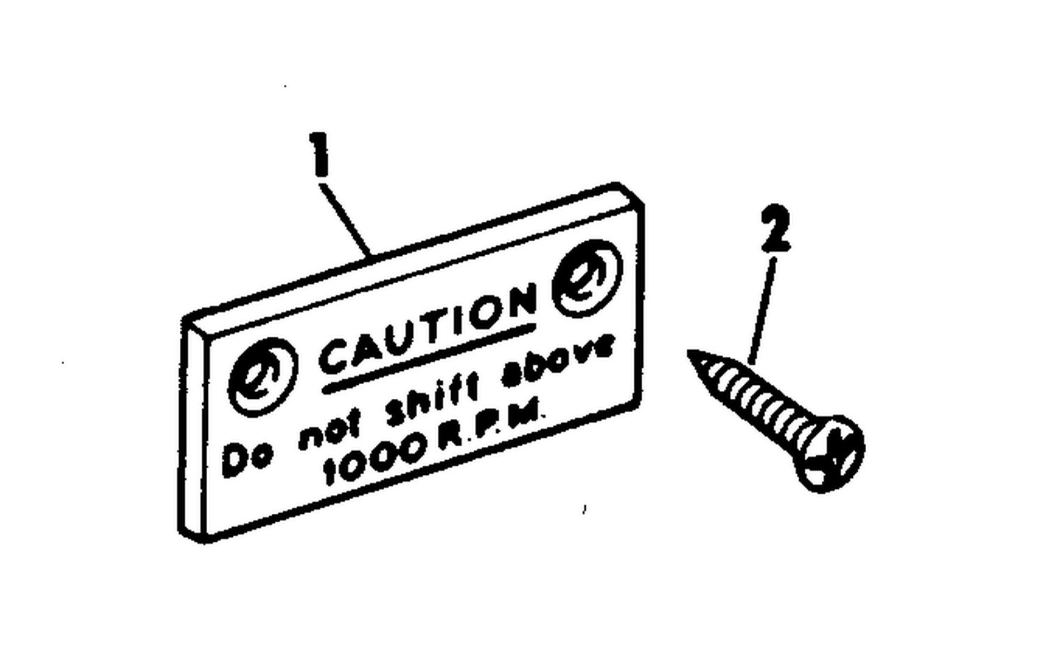 CAUTION PLATE KIT