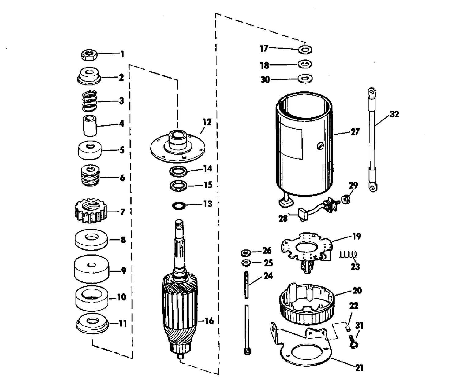 STARTER MOTOR GROUP ELECTRIC START