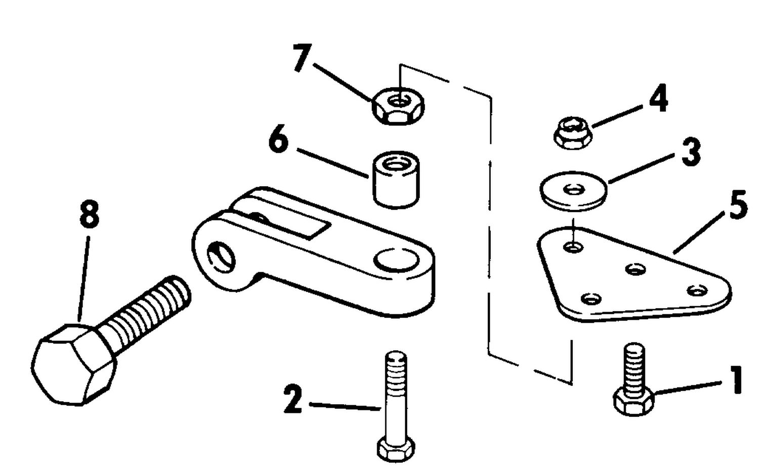 CONNECTOR KIT - DUAL CABLE STEERING 60 THRU V6