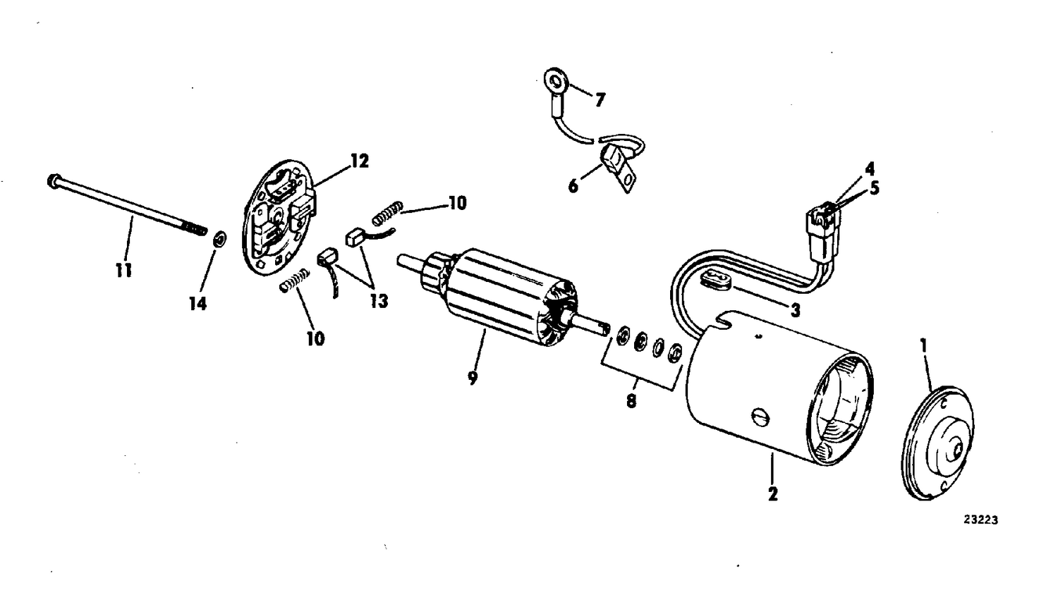TILT MOTOR ASSEMBLY 100,120,155,165,225,&245 HP STERN DRIVE