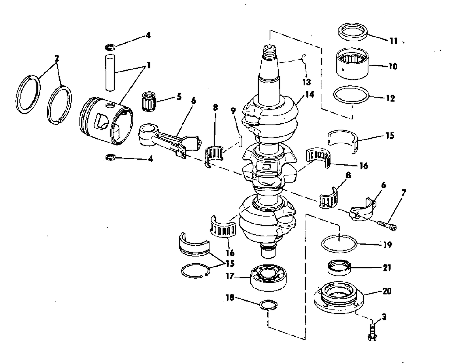 CRANKSHAFT & PISTON