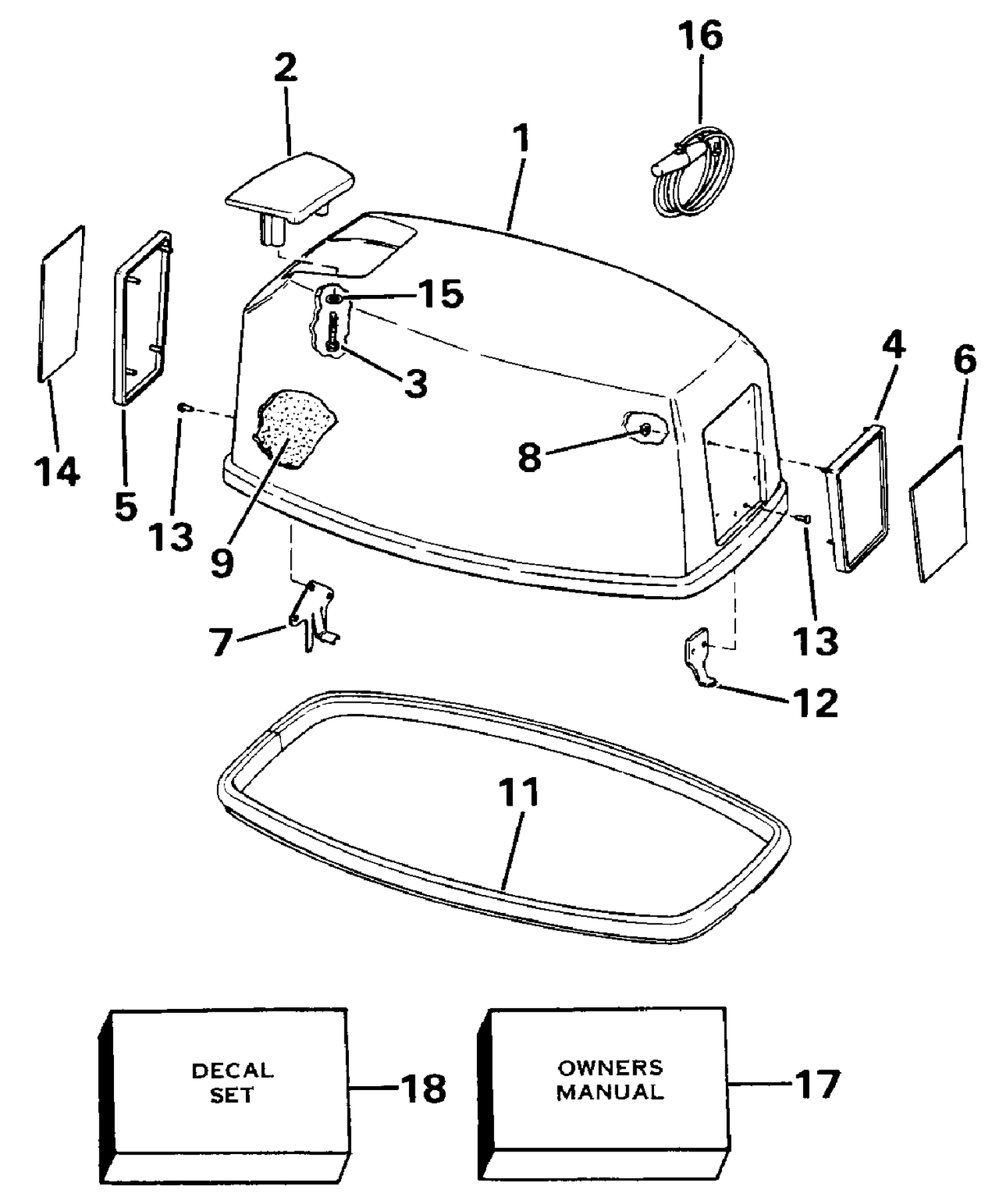 ENGINE COVER - EVINRUDE