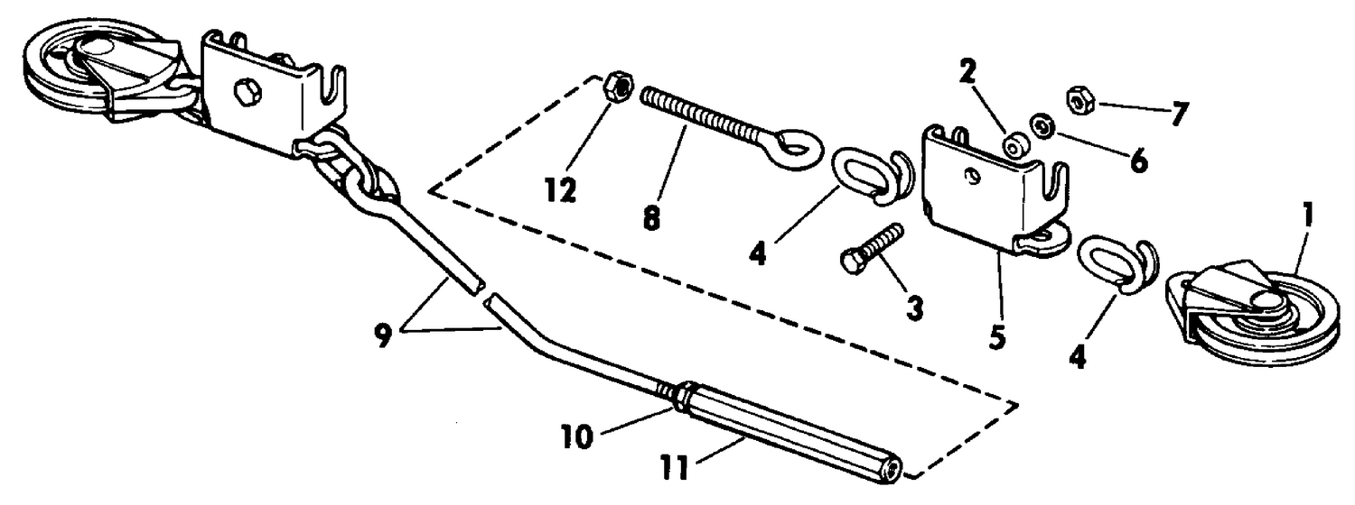 STEERING CONNECTOR KIT - CABLE PULLEY DUAL 6 THRU 15