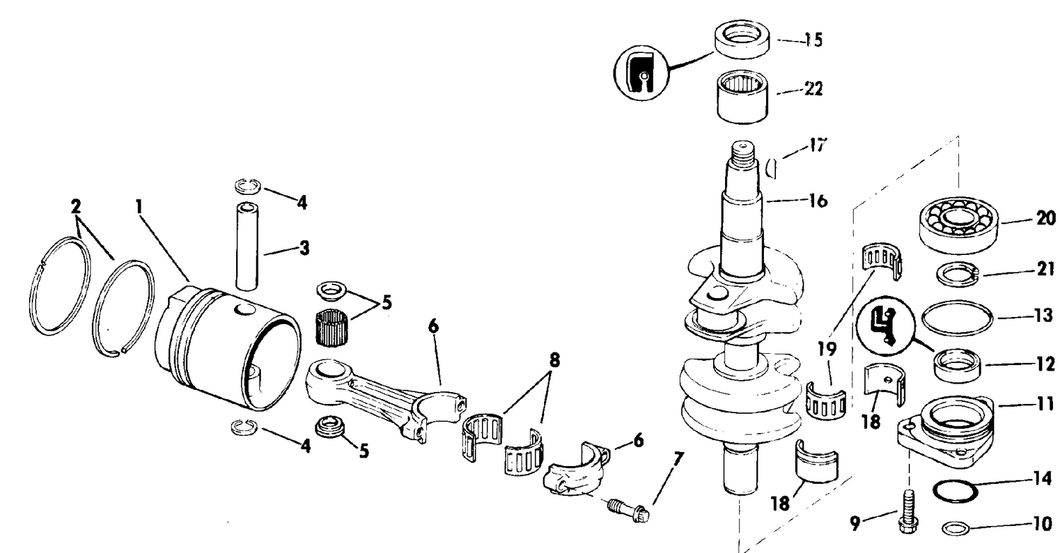 CRANKSHAFT & PISTON