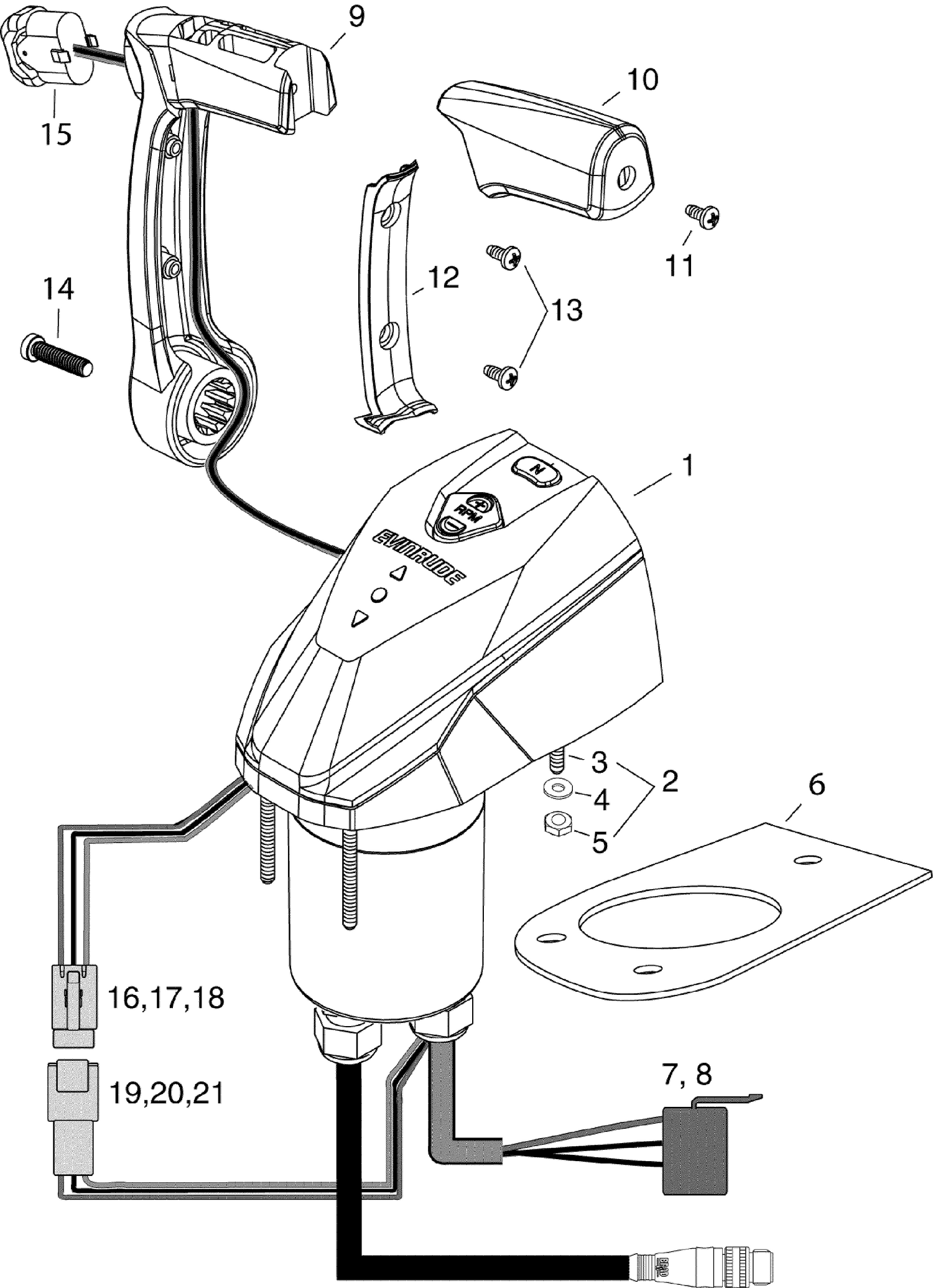 SINGLE LEVER BINNACLE - ICON
