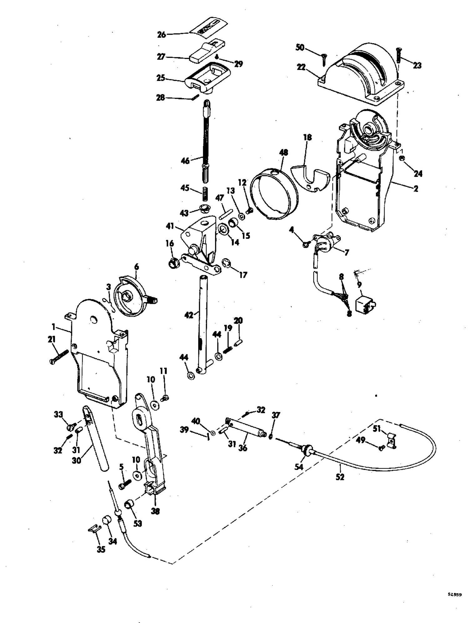 BINNACLE MOUNT CONTROL STERN DRIVE ONLY