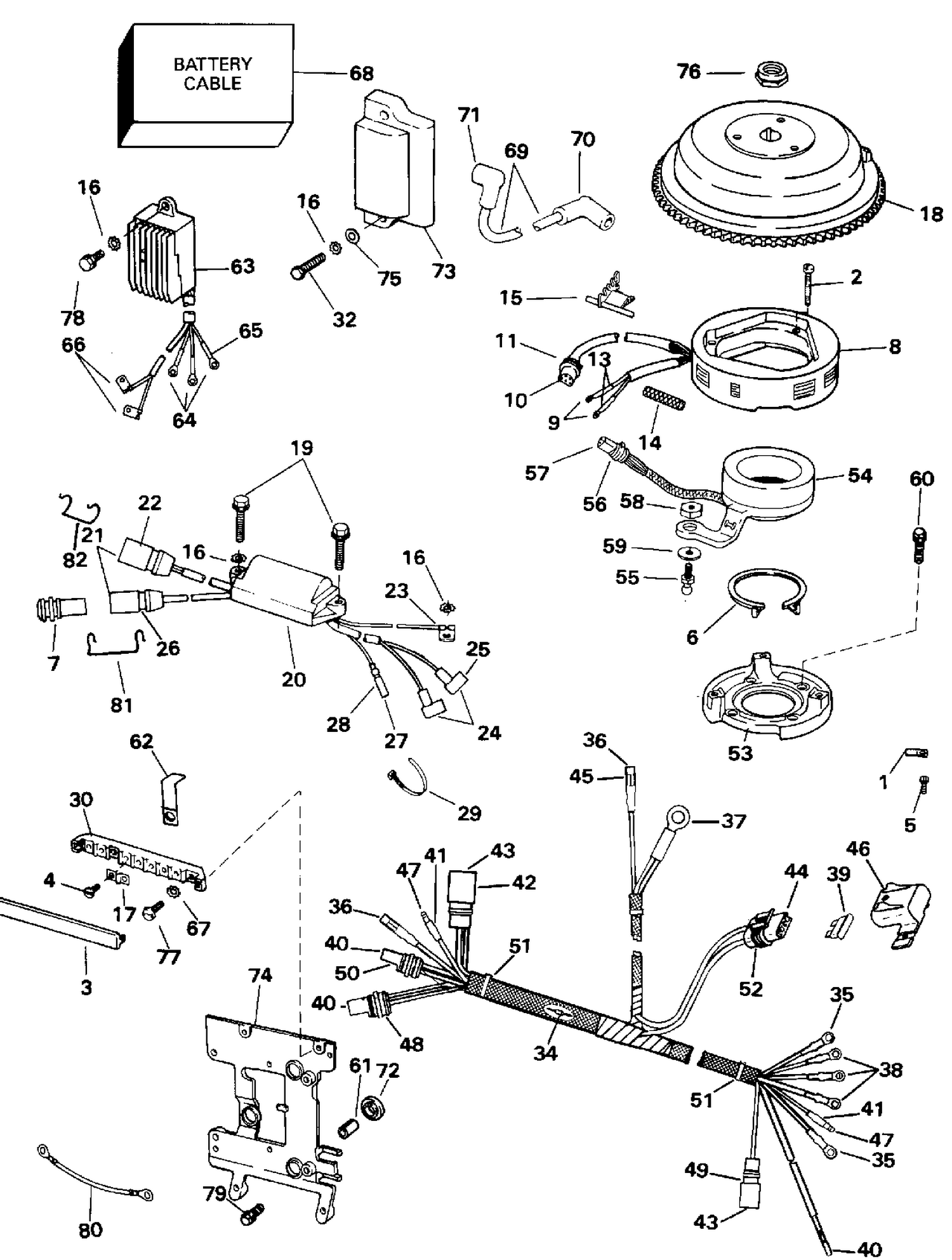IGNITION SYSTEM-ELECTRIC START TE-TTL MODELS ("J" SUFFIX)