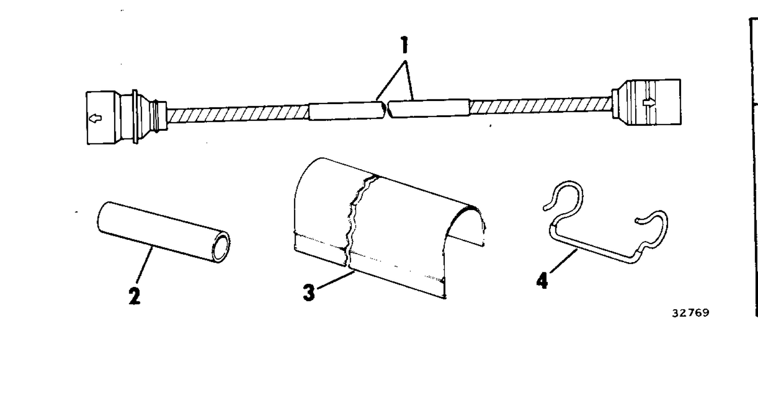 OUTBOARD EXTENSION CABLE KIT 55 THRU 200
