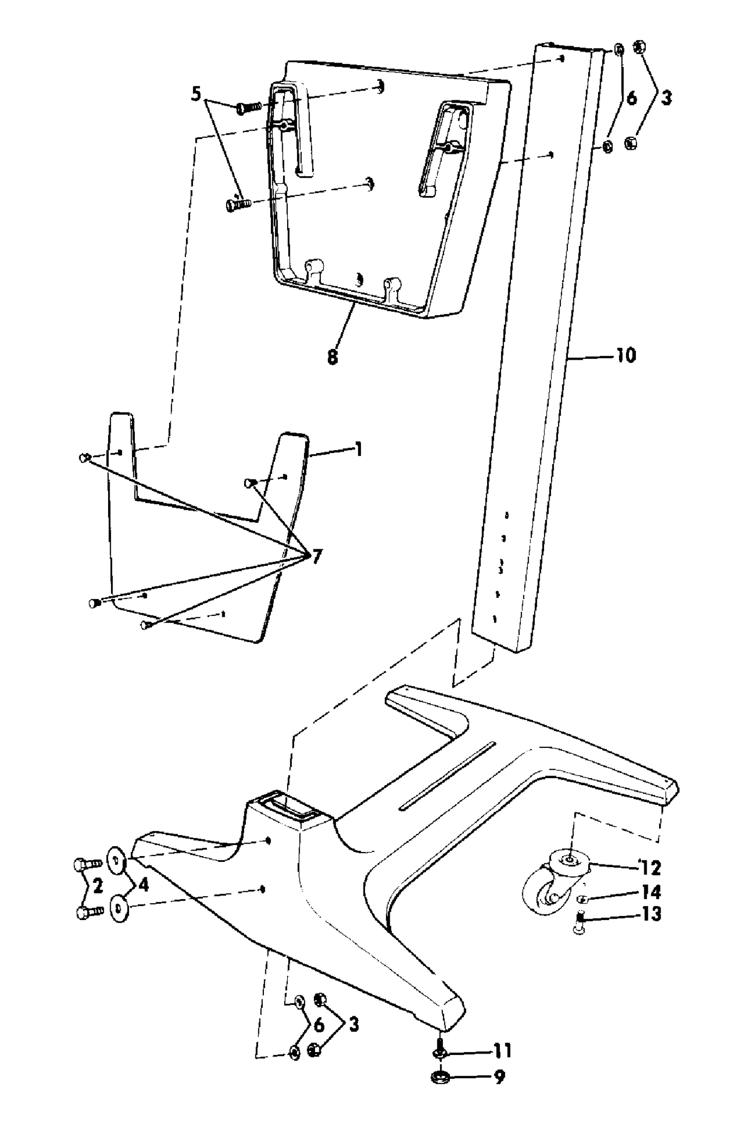 ENGINE DISPLAY STAND - 40 THRU V6