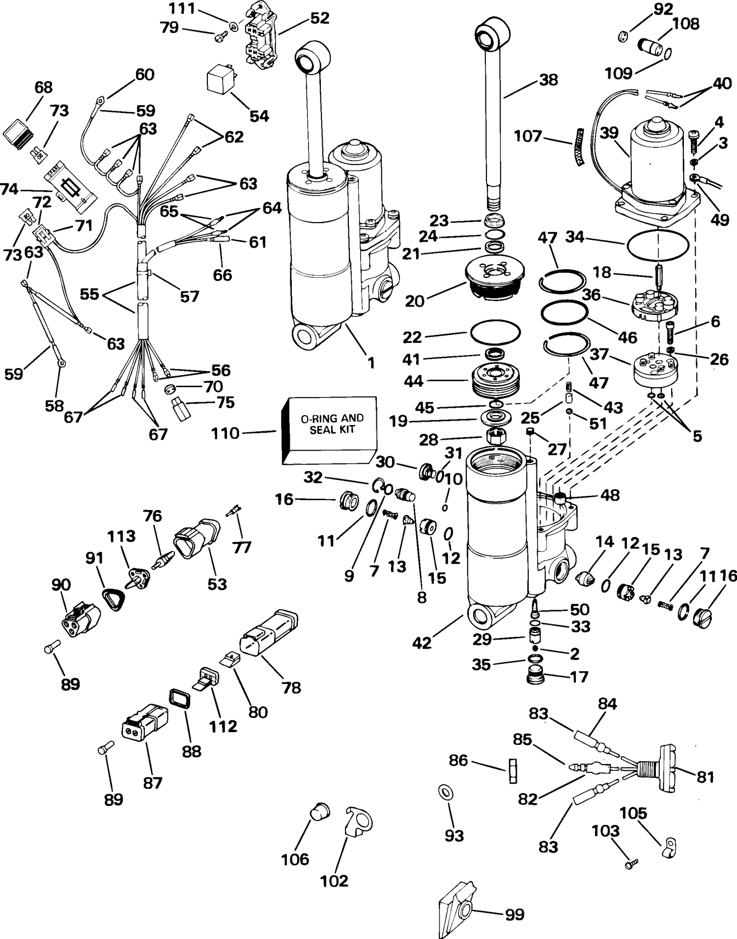 POWER TRIM/TILT KIT (Early Style)
