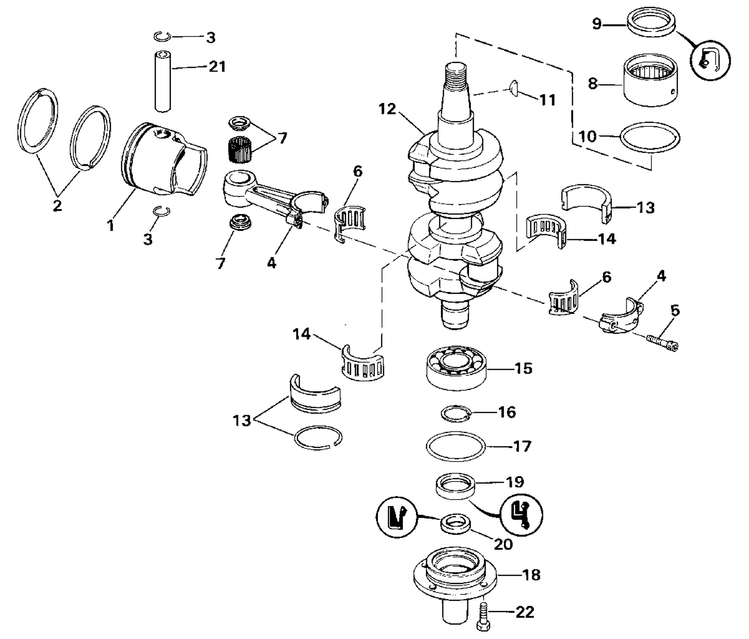 CRANKSHAFT & PISTON