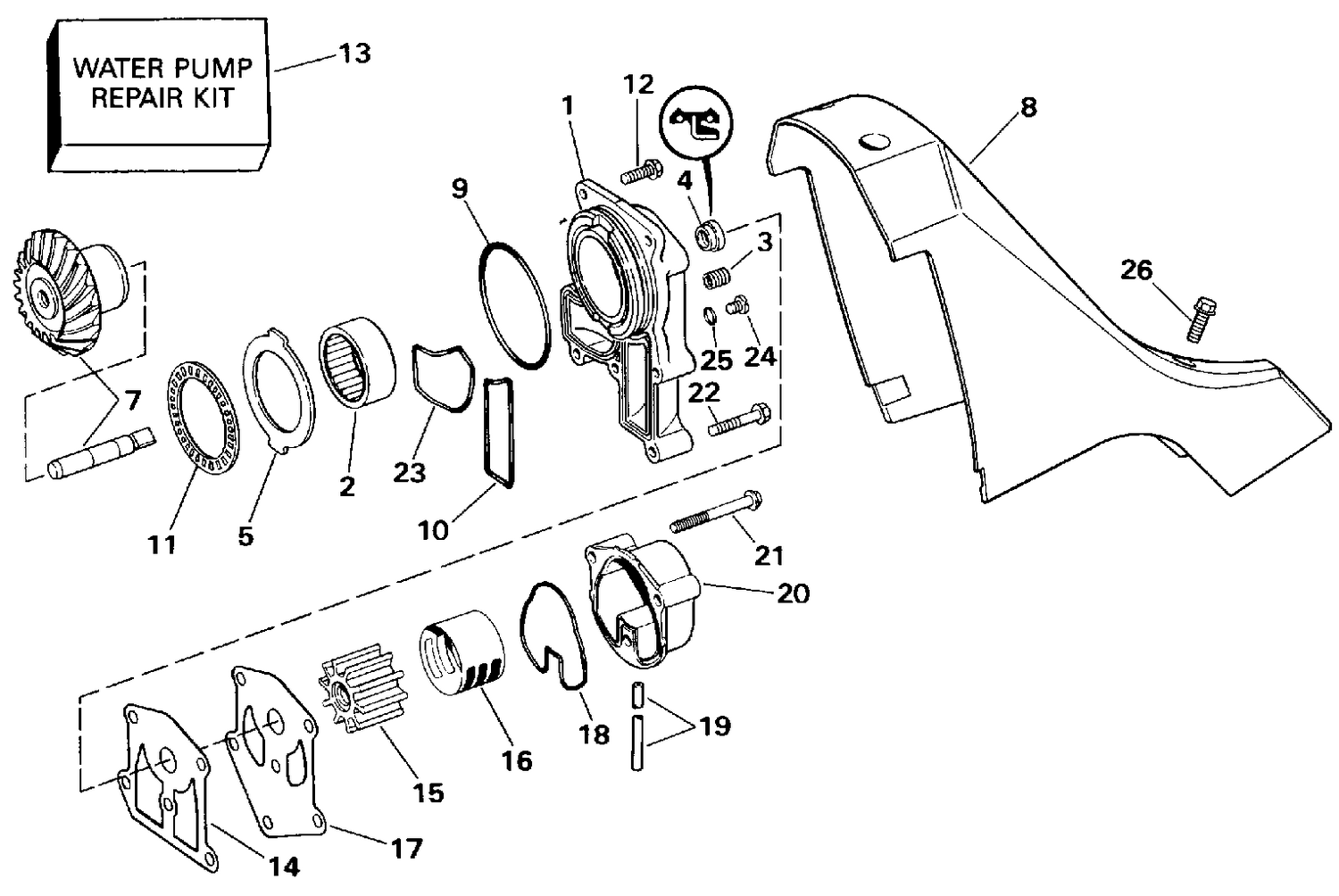WATER PUMP AND ADAPTOR